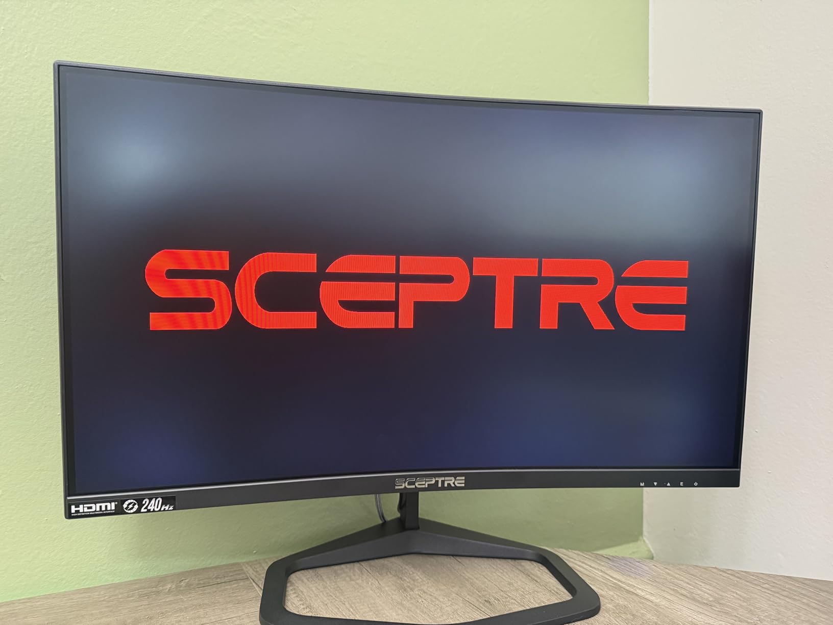 Sceptre New Curved 24.5-inch Gaming Monitor up to 240Hz 1080p R1500 1ms DisplayPort x2 HDMI x2 Blue Light Shift Build-in Speakers, Machine Black 2025 (C255B-FWT240 Series) - Customer Photo 2