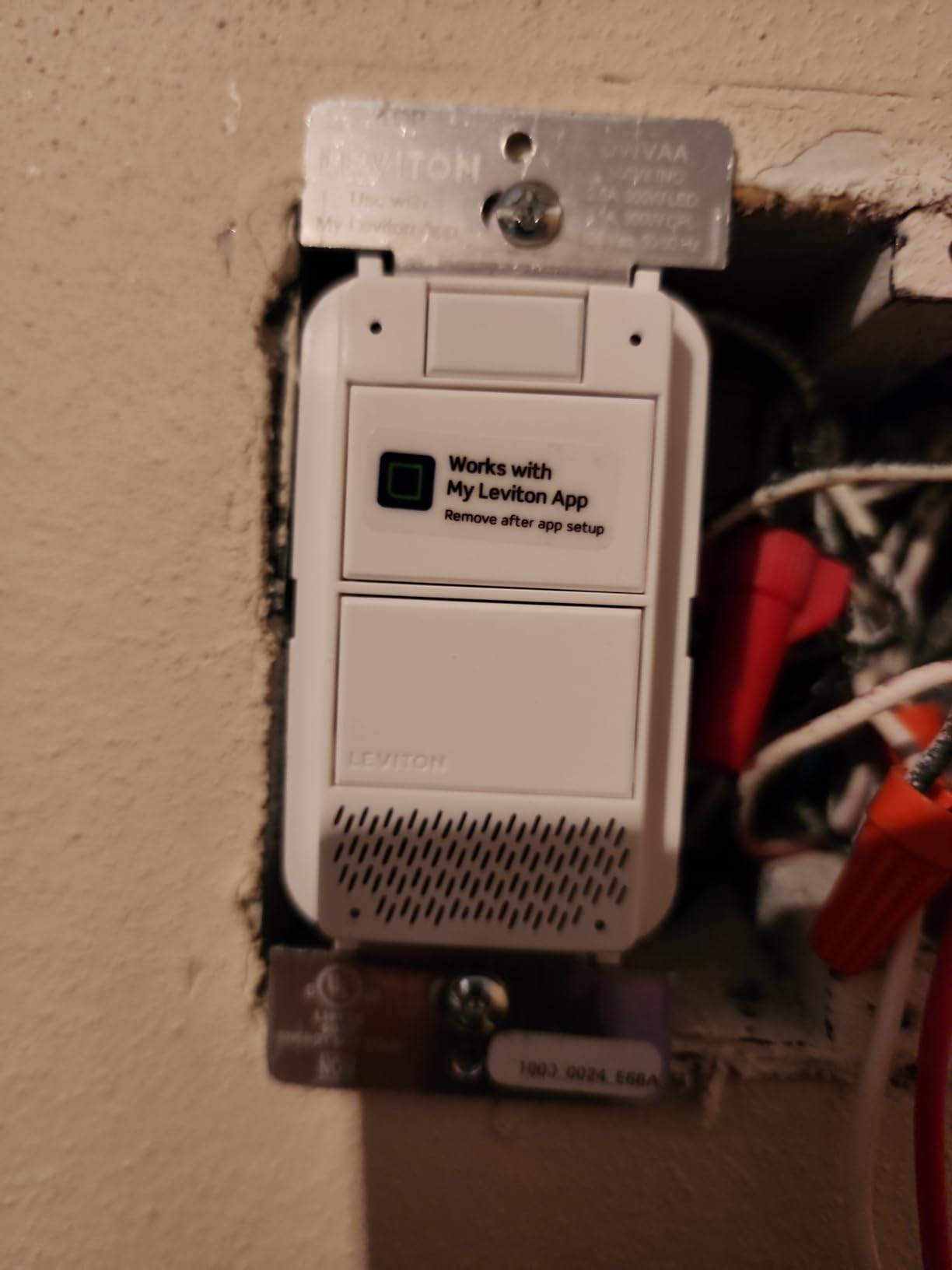 Leviton Decora Smart Switch, Wi-Fi 2nd Gen, Neutral Wire Required, Works with Matter, My Leviton, Alexa, Google Assistant, Apple Home/Siri & Wired or Wire-Free 3-Way, D215S-1RW, White - Customer Photo 4