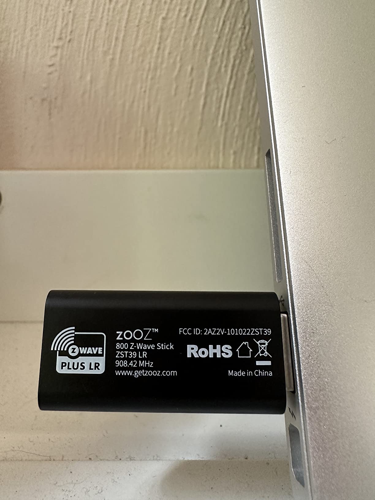 Zooz 800 Series Z-Wave Long Range S2 USB Stick ZST39 LR, Great for DIY Smart Home (Use with Home Assistant or HomeSeer Software) Customer Review Zooz 800 Series Z-Wave Long Range S2 USB Stick ZST39 LR, Great for DIY Smart Home (Use with Home Assistant or HomeSeer Software) - Customer Photo 5