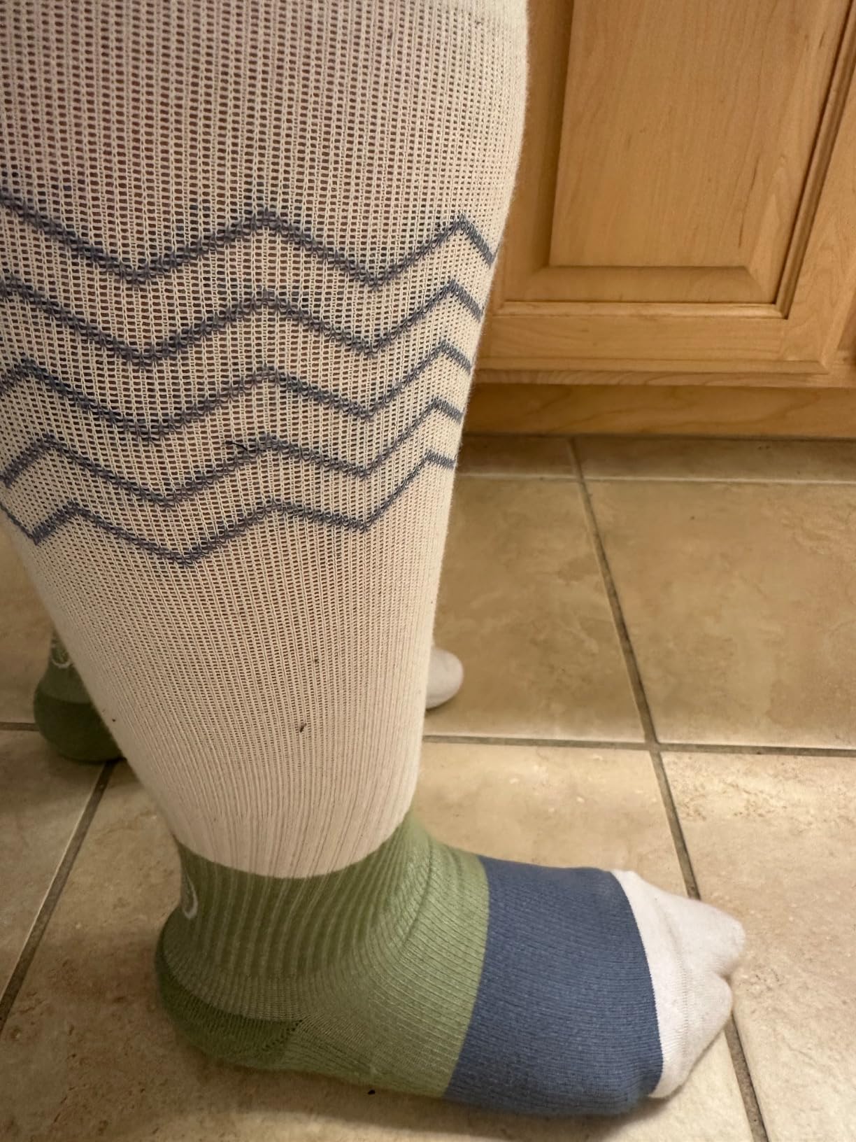 Gripjoy Compression Socks with Grips, 15-20mmHg, Support & Stability for Circulation, Travel, Pregnancy, Nurses - Customer Photo 1