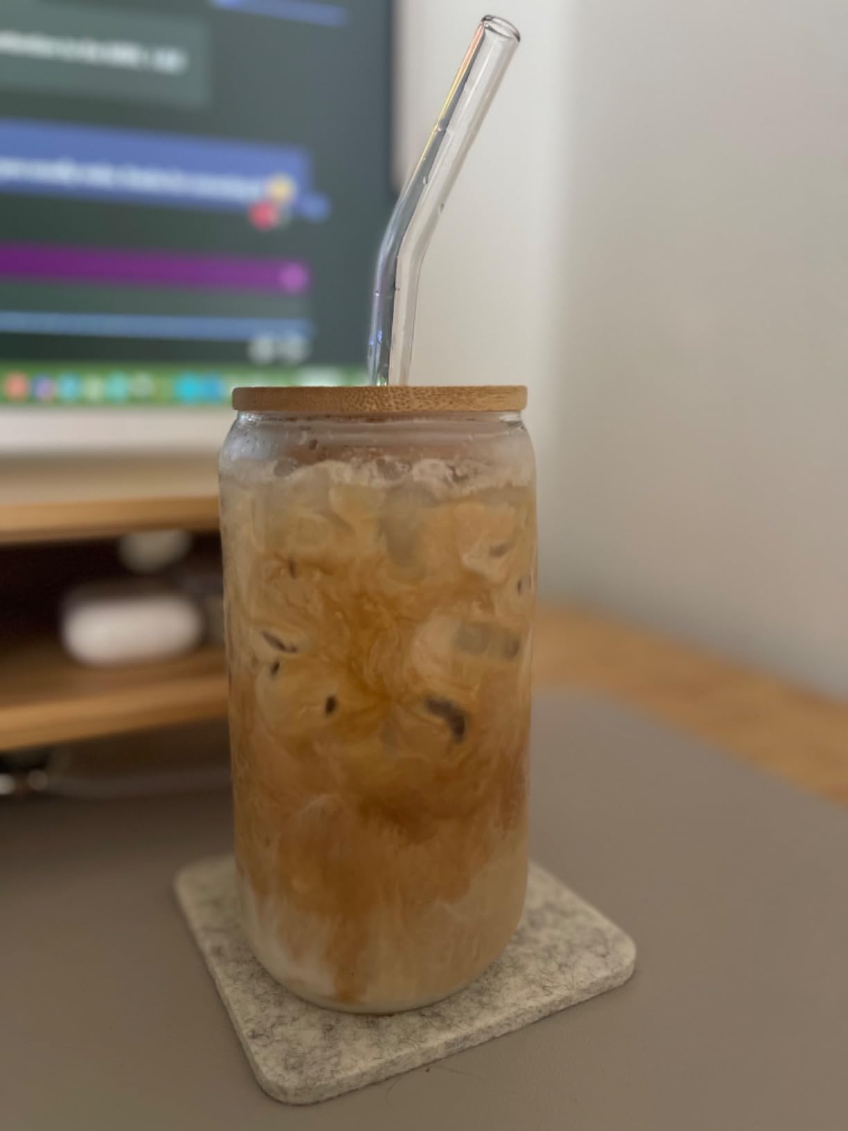 Graf Lantz - Bierfilzl Merino Wool Square Coasters Set of 4 - Sage (4