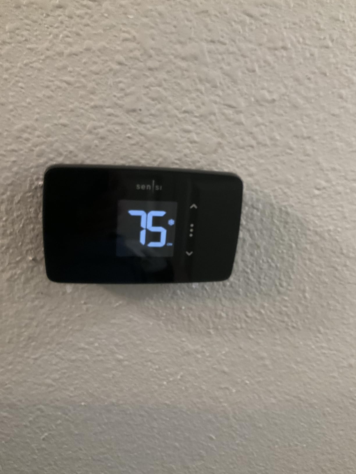 Sensi Lite Smart Thermostat, Data Privacy, Programmable, Wi-Fi, Easy DIY, Works With Alexa, Energy Star Certified, ST25, Most Systems C-Wire Not Required, Except On Heat/Cool Only and Heat Pump System - Customer Photo 1
