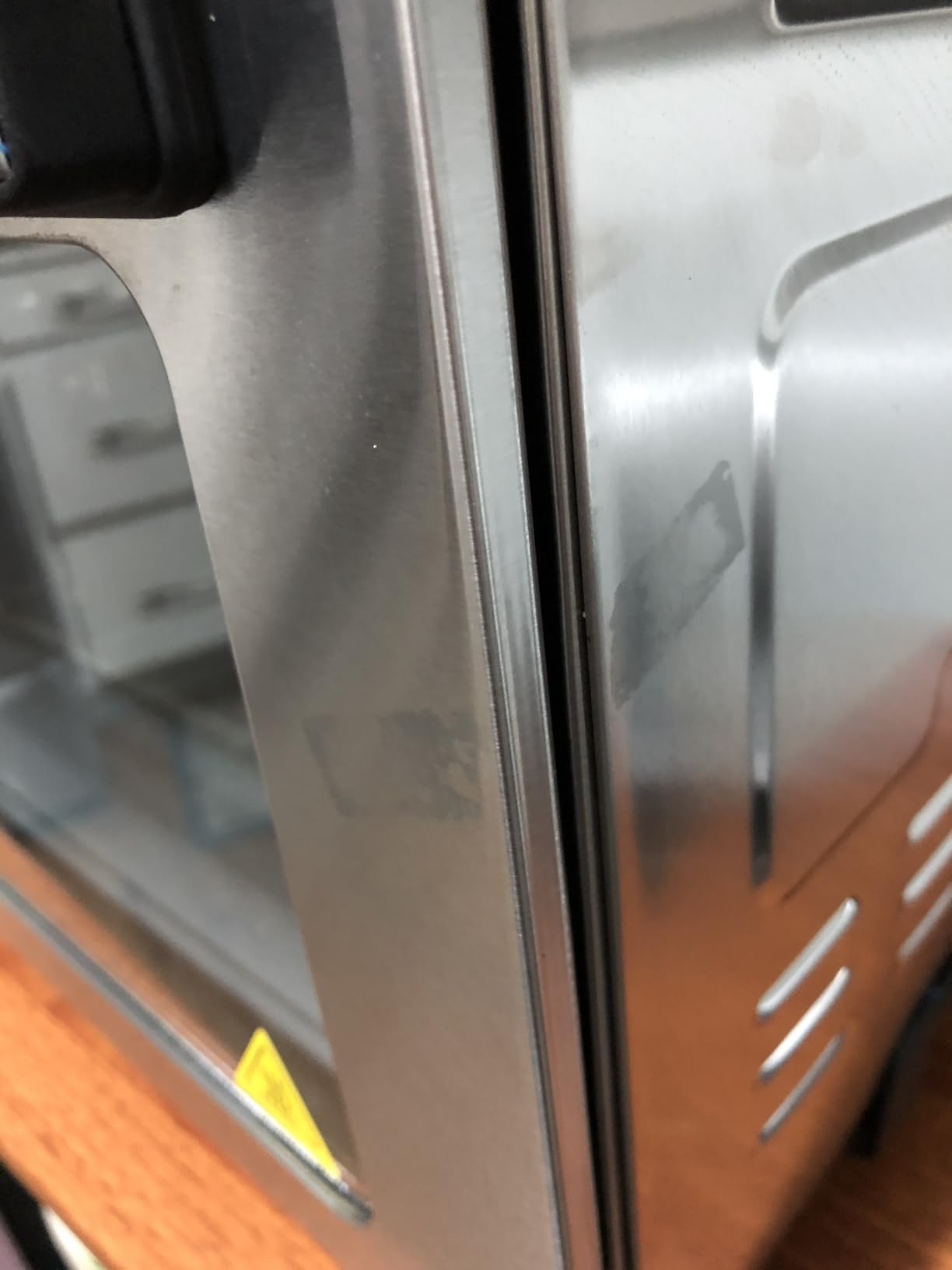 HYSapientia Air Fryer Convection Oven Countertop, 26Quart 10-in-1 Large Toaster Oven Combo with LED Display Knob Control, 1800W Stainless Steel, Full Accessory Set - Customer Photo 1