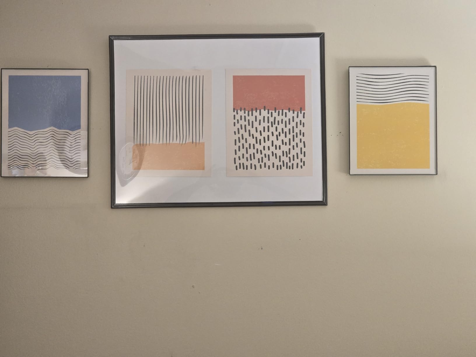 HAUS AND HUES Geometric Wall Art Prints Set of 4 – Modern Abstract Art Posters, Contemporary Wall Decor, Blue Aesthetic Artwork for Dorm or Home (Unframed, 11x14) Customer Review HAUS AND HUES Geometric Wall Art Prints Set of 4 – Modern Abstract Art Posters, Contemporary Wall Decor, Blue Aesthetic Artwork for Dorm or Home (Unframed, 11x14) - Customer Photo 1