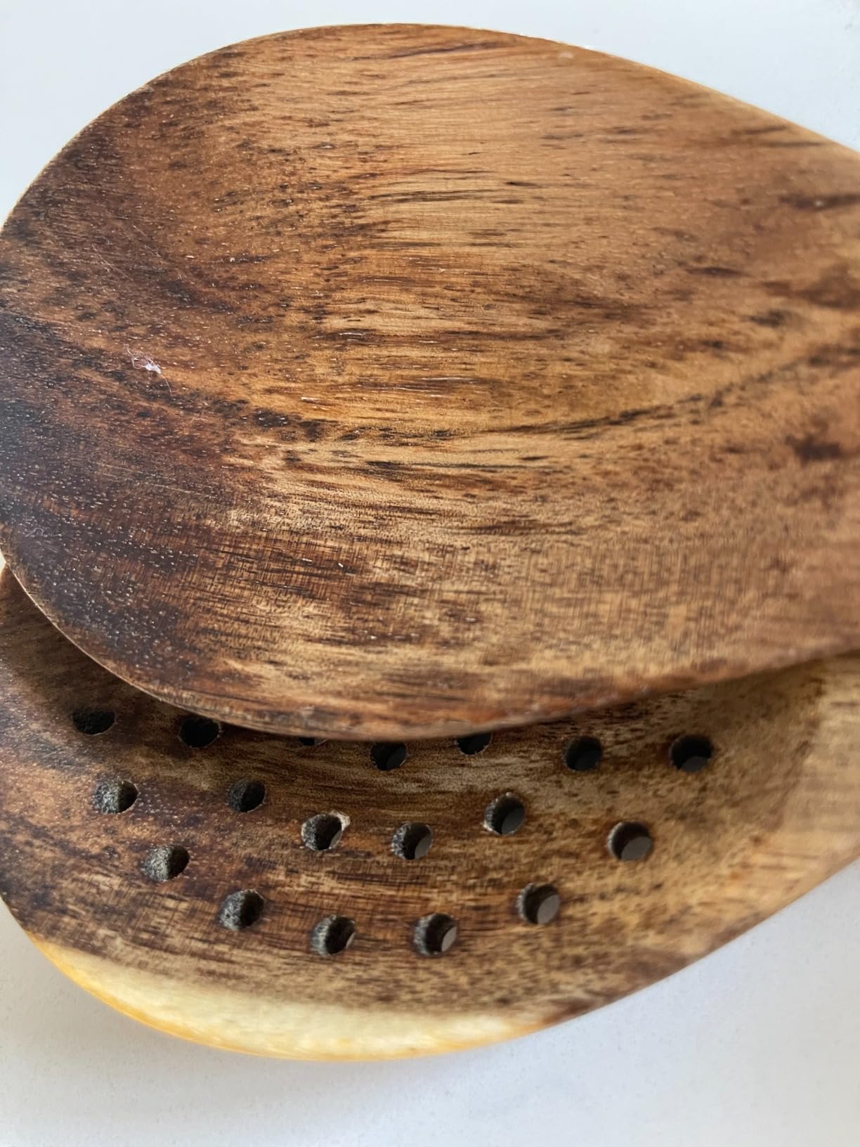 TANAAB Kitchen Wooden Spoons Utensils Set for Cooking, 5 Piece Acacia Wood Spoon Cooking Utensils Apartment Essentials Wooden Turner Spoon Spatula Kitchen Set for Nonstick Cookware - Customer Photo 4