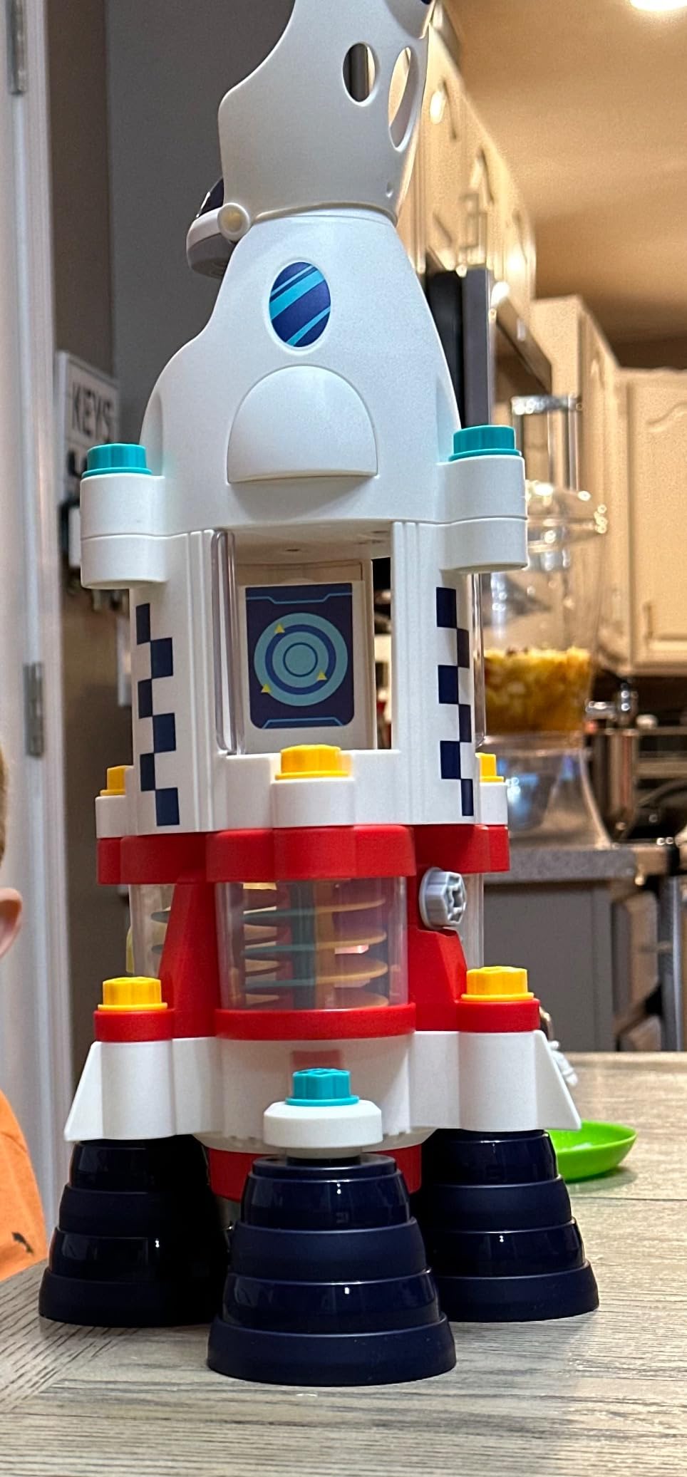 iPlay, iLearn Rocket Outer Space Toys, Kids Spaceship Playset with Space Shuttle, Electric Drill, 2 Astronauts - Customer Photo 4