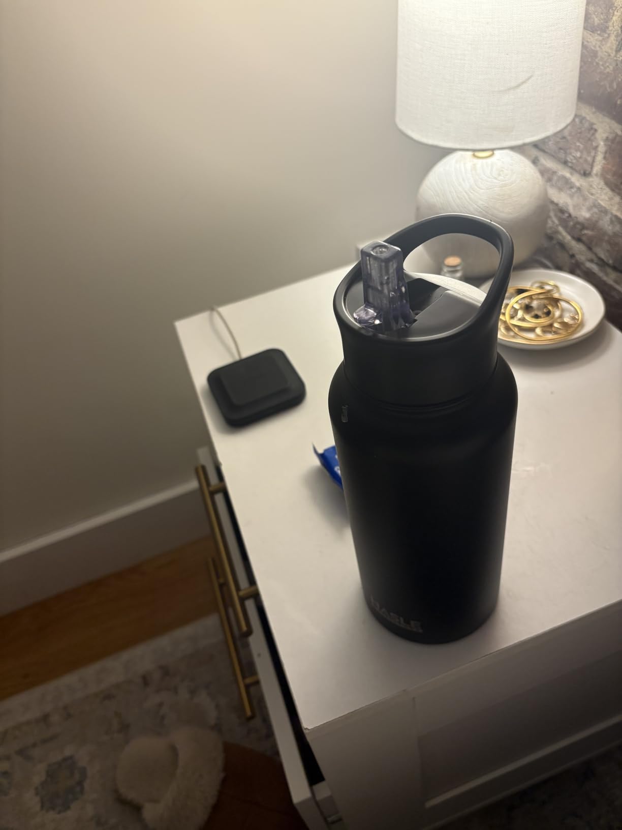 HASLE OUTFITTERS 32 oz Insulated Water Bottle Stainless Steel Double Walled Vacuum Sports Water Bottle with 2 Lids (Straw and Spout Lid) for Gym Camping Hiking(Black,1) Customer Review HASLE OUTFITTERS 32 oz Insulated Water Bottle Stainless Steel Double Walled Vacuum Sports Water Bottle with 2 Lids (Straw and Spout Lid) for Gym Camping Hiking(Black,1) - Customer Photo 2