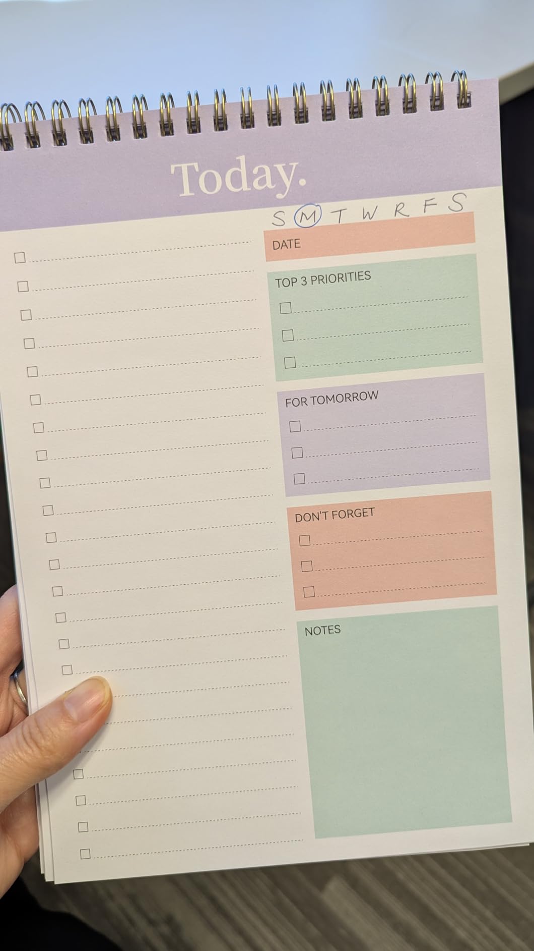 To Do List Pad - To Do List Notebook for Work with 52 Sheets, Undated Daily Planner Perfect for Daily Tasks and Goal Setting, To Do List Notepad Suitable for Office, Home and School-Nature - Customer Photo 2