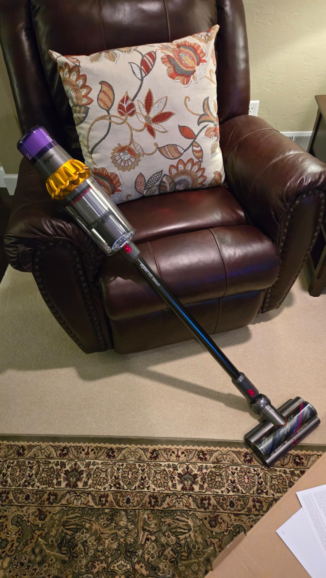 Dyson V15 Detect Cordless Vacuum Cleaner, Yellow/Nickel - Customer Photo 1