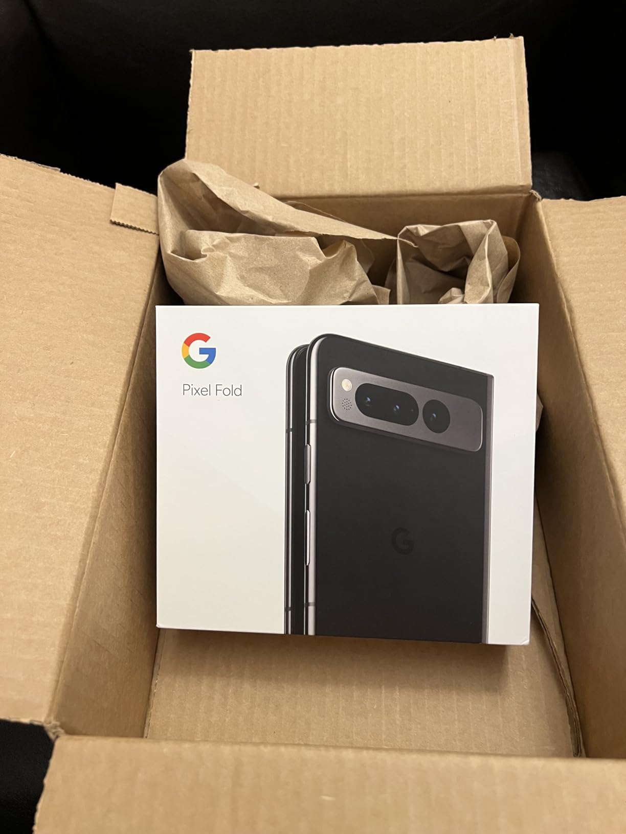 Google Pixel Fold - Unlocked Android 5G Smartphone with Telephoto Lens and Ultrawide Lens - Foldable Display - 24-Hour Battery - Obsidian - 256 GB - Customer Photo 1