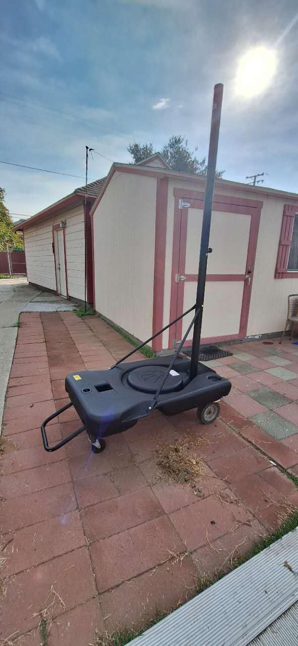 Basketball Hoop Outdoor 10ft Adjustable, Portable Basketball Hoop Goal System for Kids Youth and Adults in Backyard/Driveway/Indoor, 44 Inch Shatterproof Backboard and Larger Base - Customer Photo 1