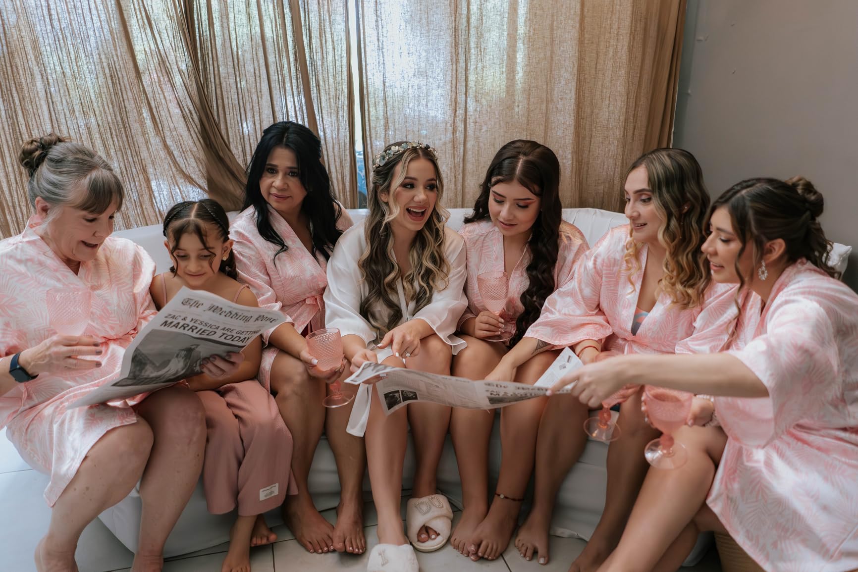 Bride To Be Gift Set - Makeup Bag, Slippers, Robe, Hair Clip - Wedding Gifts - Customer Photo 2