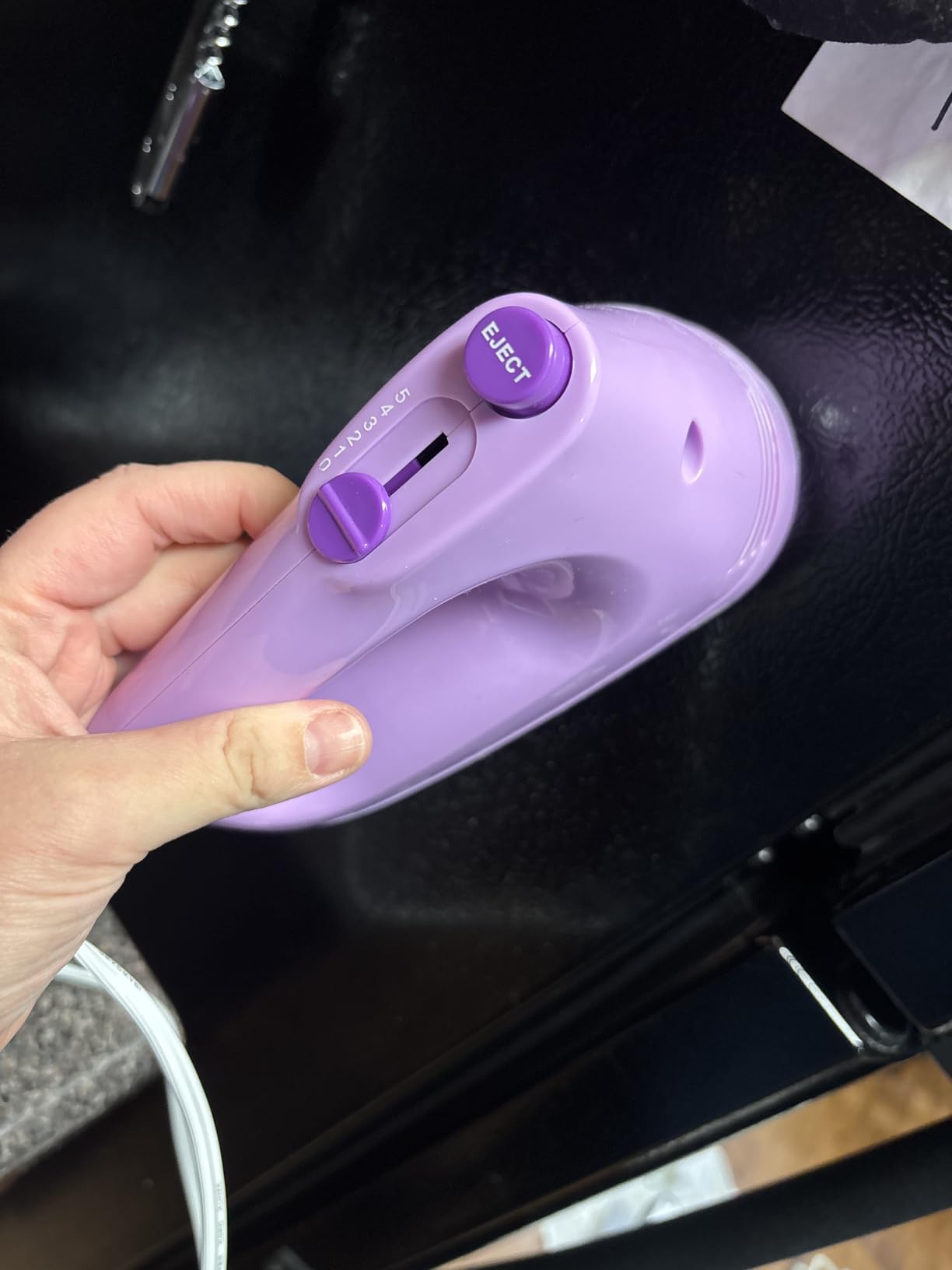 Electric Hand Mixer with Stainless Steel Whisk, Dough Hook Attachment and Storage Bag, Handheld Mixer for Baking Cakes, Eggs, Cream Food Mixers. Turbo Boost /5 Speed Kitchen Blender PINK Customer Review Electric Hand Mixer with Stainless Steel Whisk, Dough Hook Attachment and Storage Bag, Handheld Mixer for Baking Cakes, Eggs, Cream Food Mixers. Turbo Boost /5 Speed Kitchen Blender PINK - Customer Photo 2