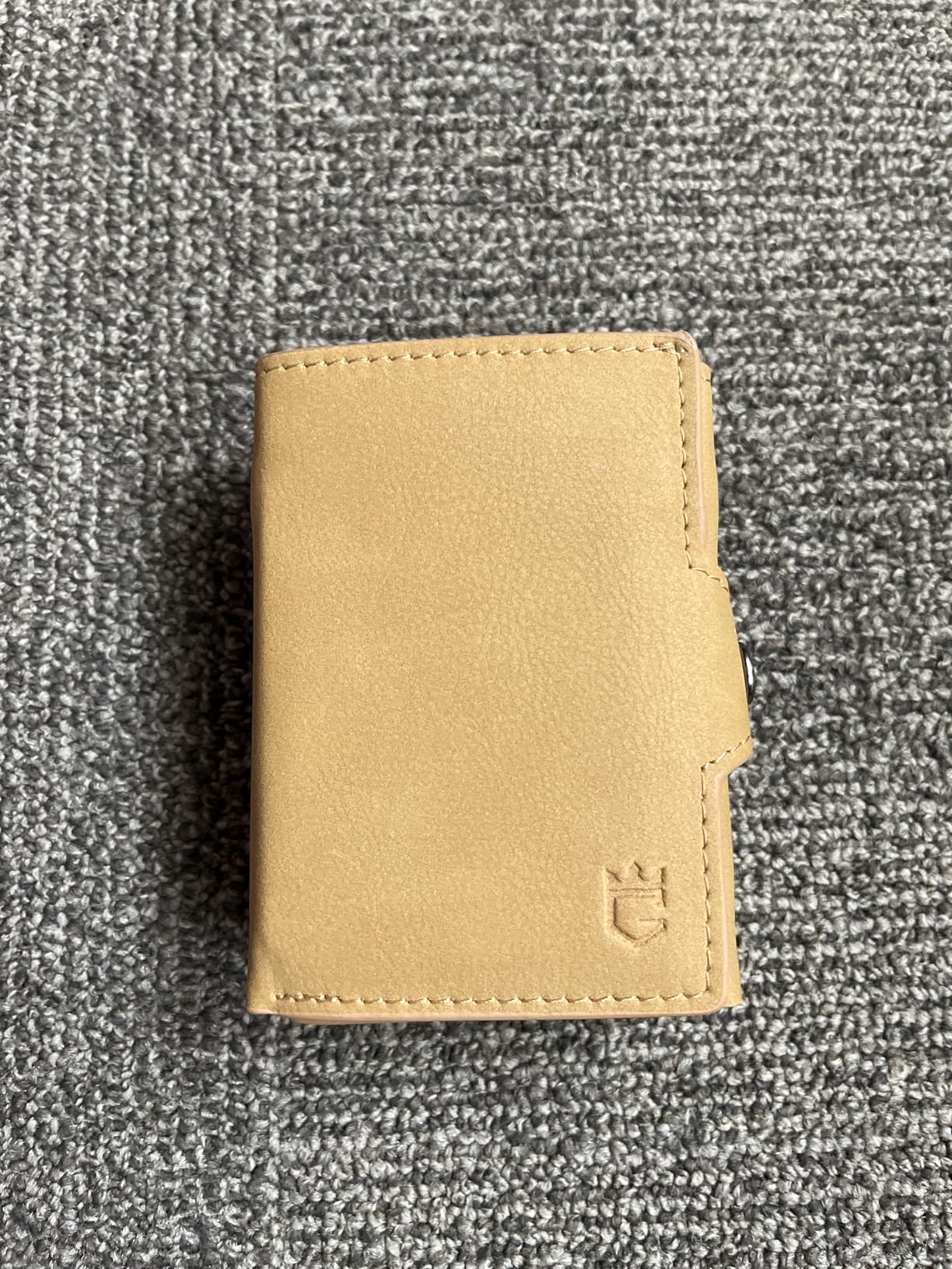 Mens Wallet Card Holder for AirTag, Leather Smart Wallet for Men, Airtag Wallet Pop Up Wallet, RFID Blocking, Slim, Minimalist, Large Capacity - 14-18 Card Capacity | ID Window | Cash Slot (Brown) - Customer Photo 2