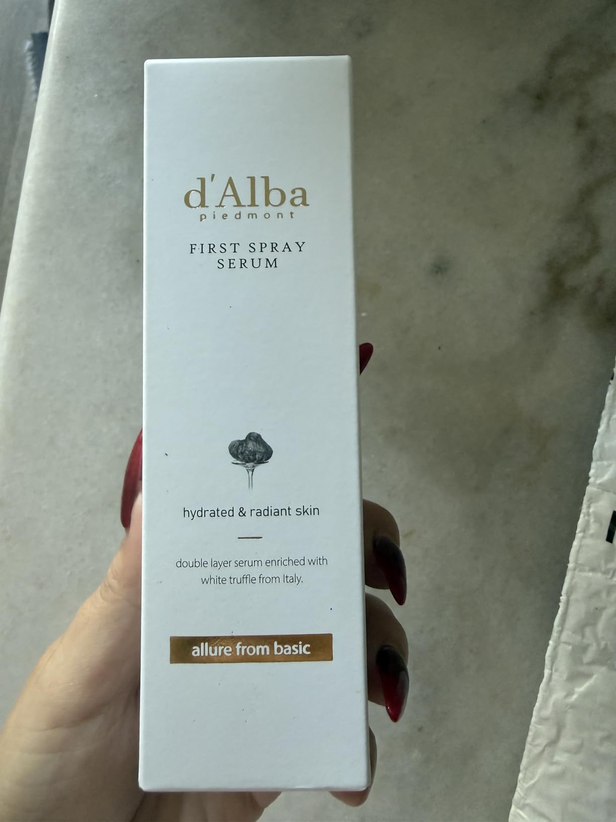 d'alba Piedmont Italian White Truffle First Spray Serum, Vegan Skin Care, Hydrating Face Moisturizer, Glow Serum for Radiant Skin, Non Comedogenic, All In One Mist (1.69 fl oz.) Customer Review d'alba Piedmont Italian White Truffle First Spray Serum, Vegan Skin Care, Hydrating Face Moisturizer, Glow Serum for Radiant Skin, Non Comedogenic, All In One Mist (1.69 fl oz.) - Customer Photo 2