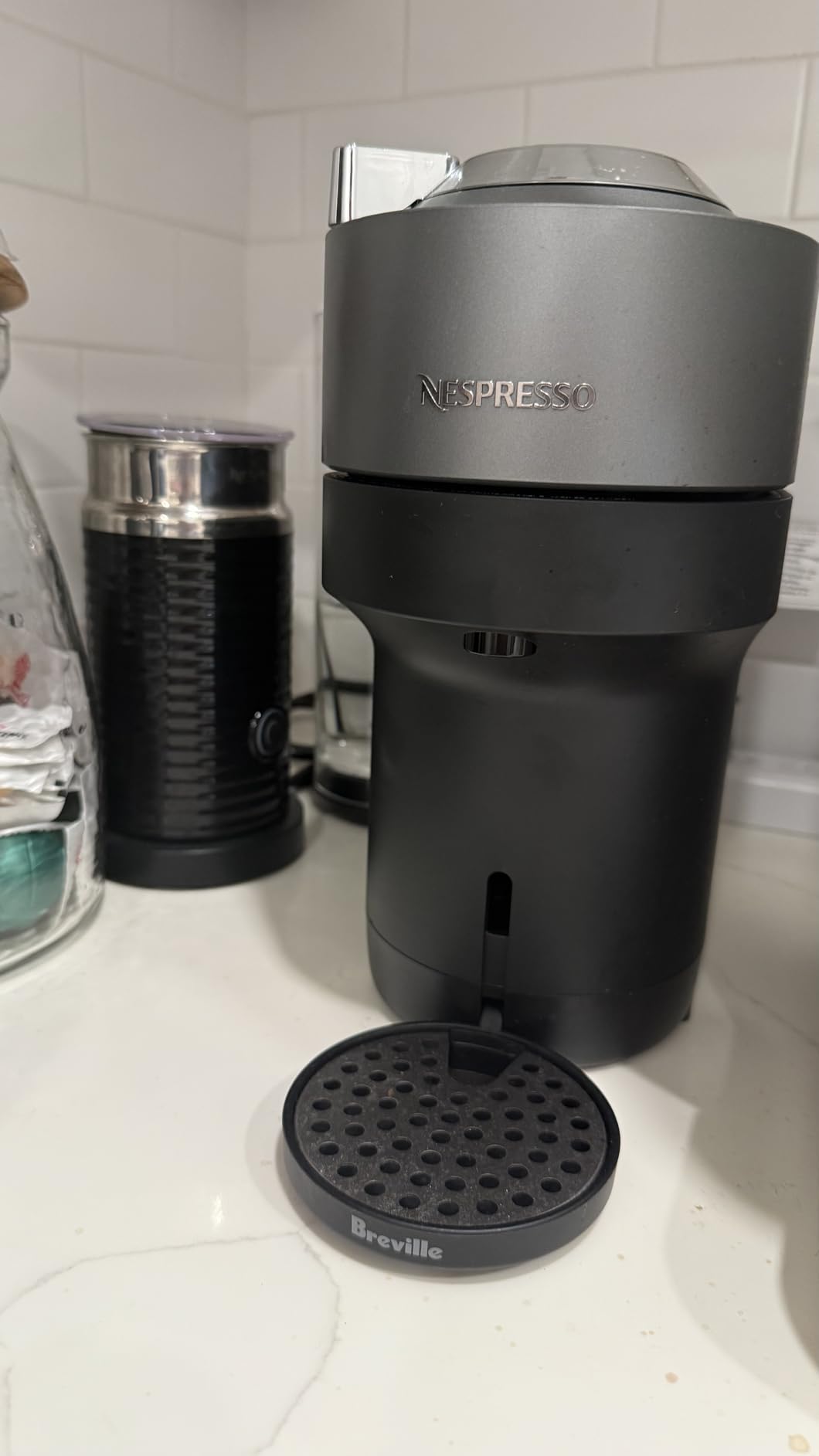 Nespresso Vertuo Pop+ Deluxe Coffee and Espresso Maker by Breville, Titan - Customer Photo 1