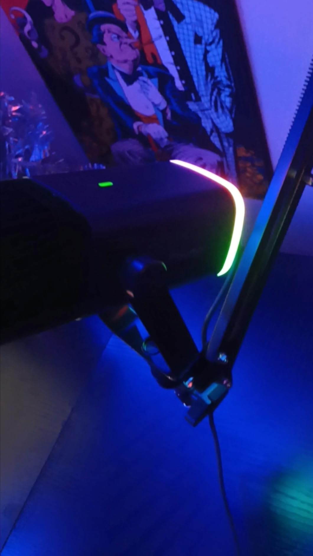 FIFINE XLR/USB Gaming Microphone Set, Dynamic PC Mic for Streaming Podcasting, Computer RGB Mic Kit with Boom Arm Stand, Mute Button, Headphones Jack, for Recording Vocal Voice-Over-AmpliGame AM8T Customer Review FIFINE XLR/USB Gaming Microphone Set, Dynamic PC Mic for Streaming Podcasting, Computer RGB Mic Kit with Boom Arm Stand, Mute Button, Headphones Jack, for Recording Vocal Voice-Over-AmpliGame AM8T - Customer Photo 1