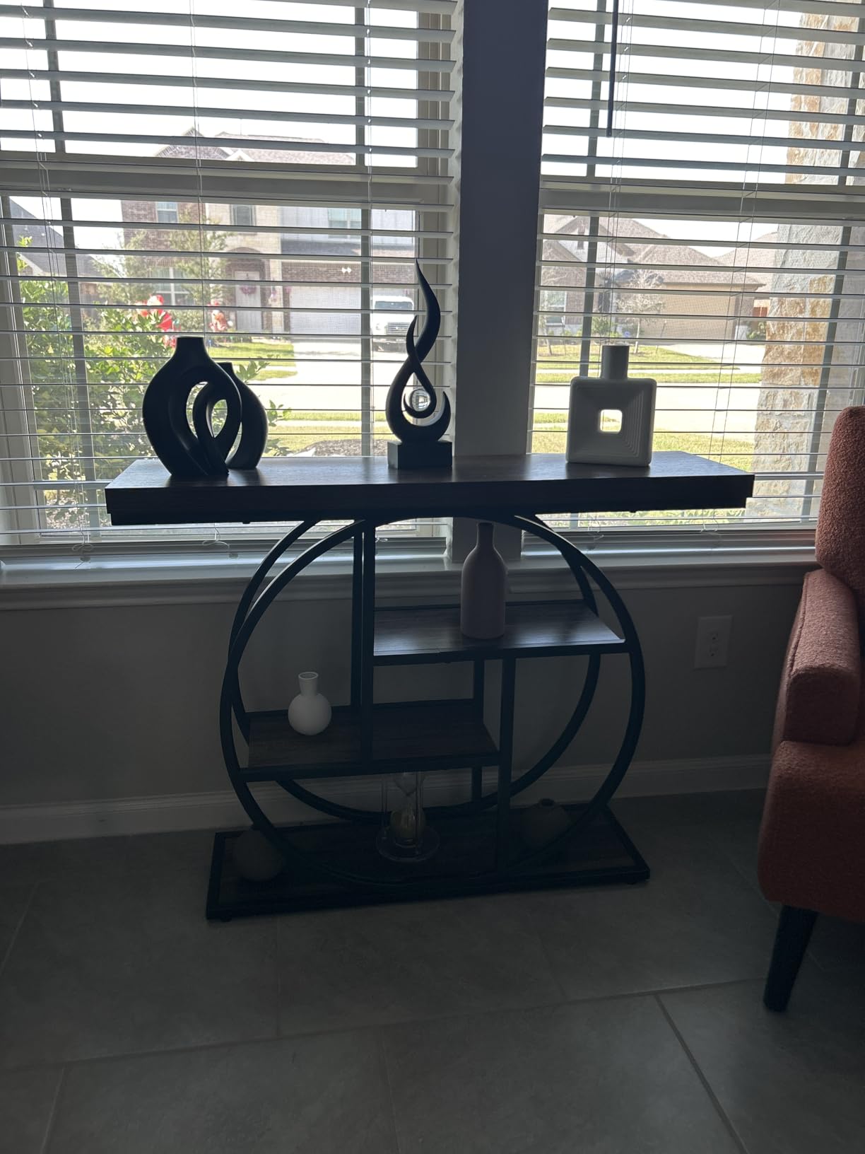 Snuggle Hollow Ceramic Vase Set of 2, Nordic Modern Boho ins Style Decorative Ceramic Aesthetic Flower Vase for Home Decor (Milky White W 6.3