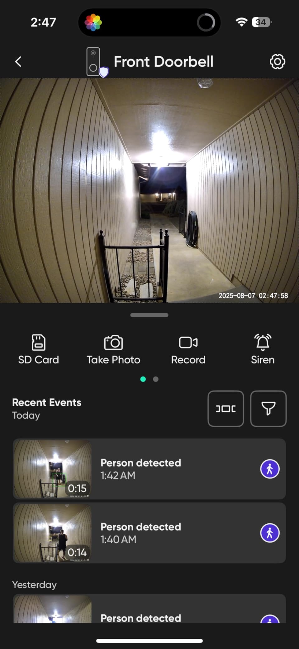 WYZE Wired Doorbell Camera v2(existing doorbell Wiring Required), 2K Security Video Doorbell, Color Night Vision, 2-Way Audio, Package Monitor, Works with Alexa & Google Assistant. Free Expert Setup Customer Review WYZE Wired Doorbell Camera v2(existing doorbell Wiring Required), 2K Security Video Doorbell, Color Night Vision, 2-Way Audio, Package Monitor, Works with Alexa & Google Assistant. Free Expert Setup - Customer Photo 2
