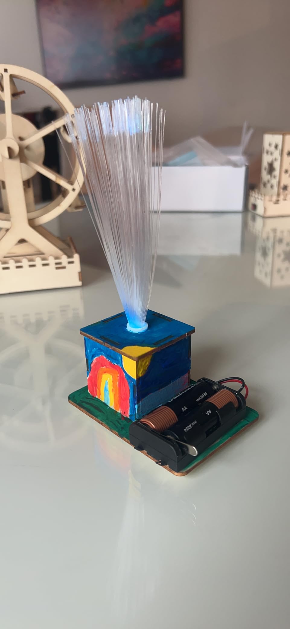 Poraxy 4 in 1 STEM Kits for Kids Ages 5-7 8-10 8-12,3D Wooden Puzzles, Science Project Model Craft Building Engineering Kit,STEM Toys for Ages 8-13,Birthday Gifts for Girls 6 7 8 9 10 11 12 Year Old Customer Review Poraxy 4 in 1 STEM Kits for Kids Ages 5-7 8-10 8-12,3D Wooden Puzzles, Science Project Model Craft Building Engineering Kit,STEM Toys for Ages 8-13,Birthday Gifts for Girls 6 7 8 9 10 11 12 Year Old - Customer Photo 1