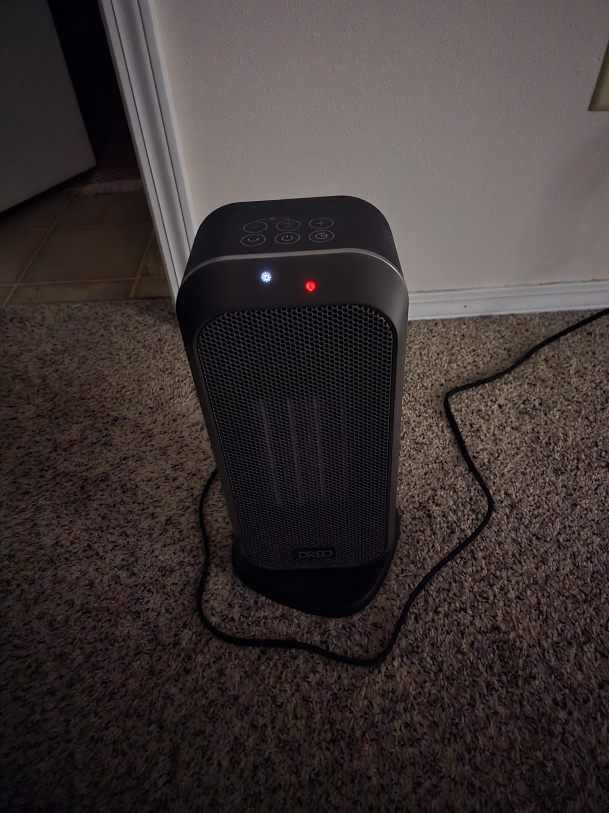 Dreo Quiet Space Heater, 1500W Portable Heaters for Indoor Use with Remote, 70° Oscillation, Fast and Safety Electric PTC Ceramic for Desk Office Bedroom, 12H Timer - Customer Photo 2