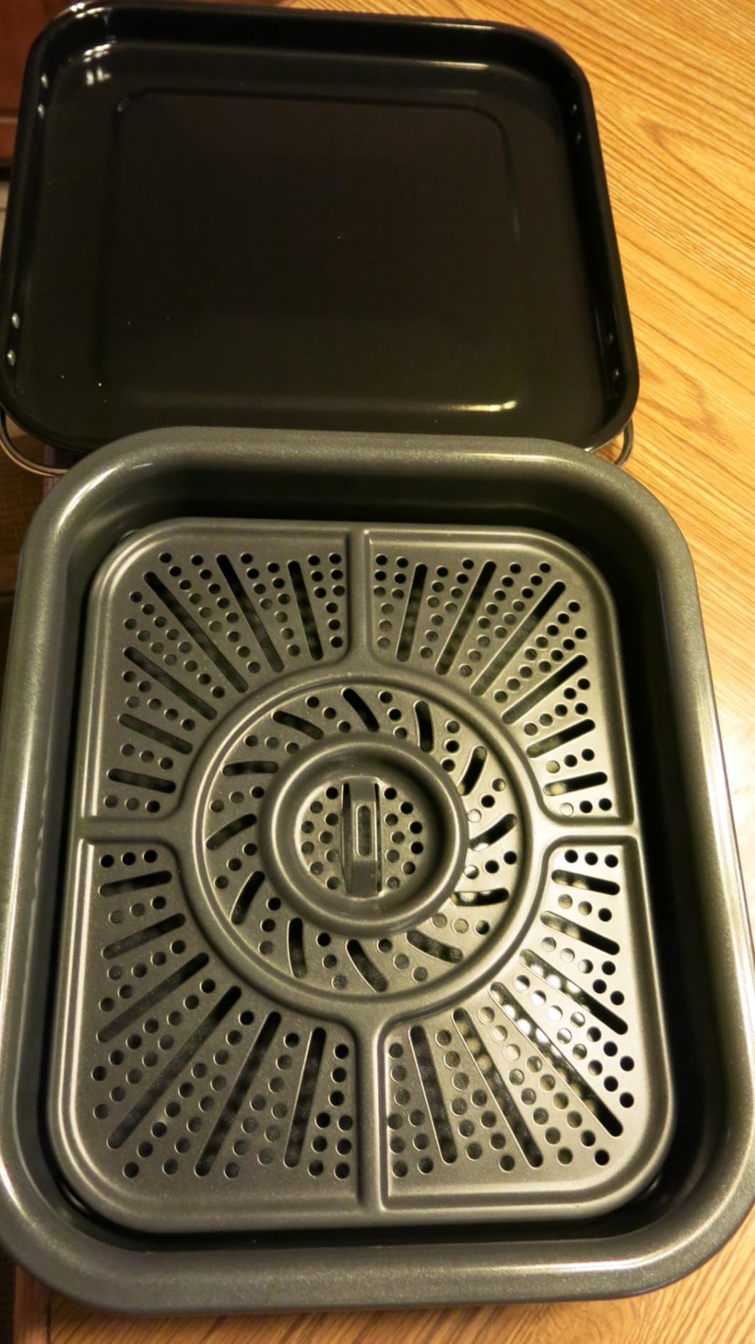 Ninja Combi All-in-One Multicooker, Oven, & Air Fryer, Complete Meals in 15 Mins, 14-in-1 Functions, Combi Cooker + Air Fry, Bake, Roast, Slow Cook and More, 3 Accessories, Stainless Steel, SFP701 Customer Review Ninja Combi All-in-One Multicooker, Oven, & Air Fryer, Complete Meals in 15 Mins, 14-in-1 Functions, Combi Cooker + Air Fry, Bake, Roast, Slow Cook and More, 3 Accessories, Stainless Steel, SFP701 - Customer Photo 1