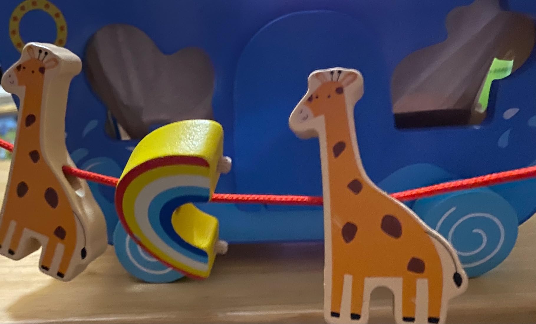 Wooden Noah's Ark Toy with Animal Shape Sorter,Baptism Gifts for 1 2 3 4 Years Old,Montessori Toys for Toddlers,Baptism Gifts for Boys and Girls,24 Months Babies - Customer Photo 2