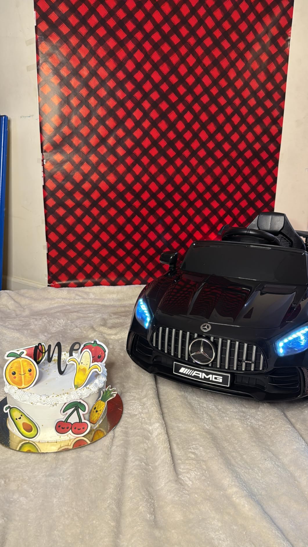 Winado 12V Ride on Car, Licensed Mercedes Benz AMG GTR Battery Powered Electric Vehicle, w/Parent Remote, Wider Seat, LED Lights, Openable Doors, MP3 Player, Smooth Start, 3 Speeds - Black - Customer Photo 1