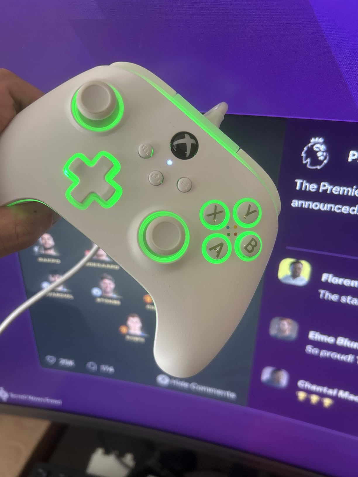 PowerA Advantage Wired Controller for Xbox Series X|S with Lumectra - Black, gamepad, wired video game controller, gaming controller, works with Xbox One and Windows 10/11, officially licensed - Customer Photo 2