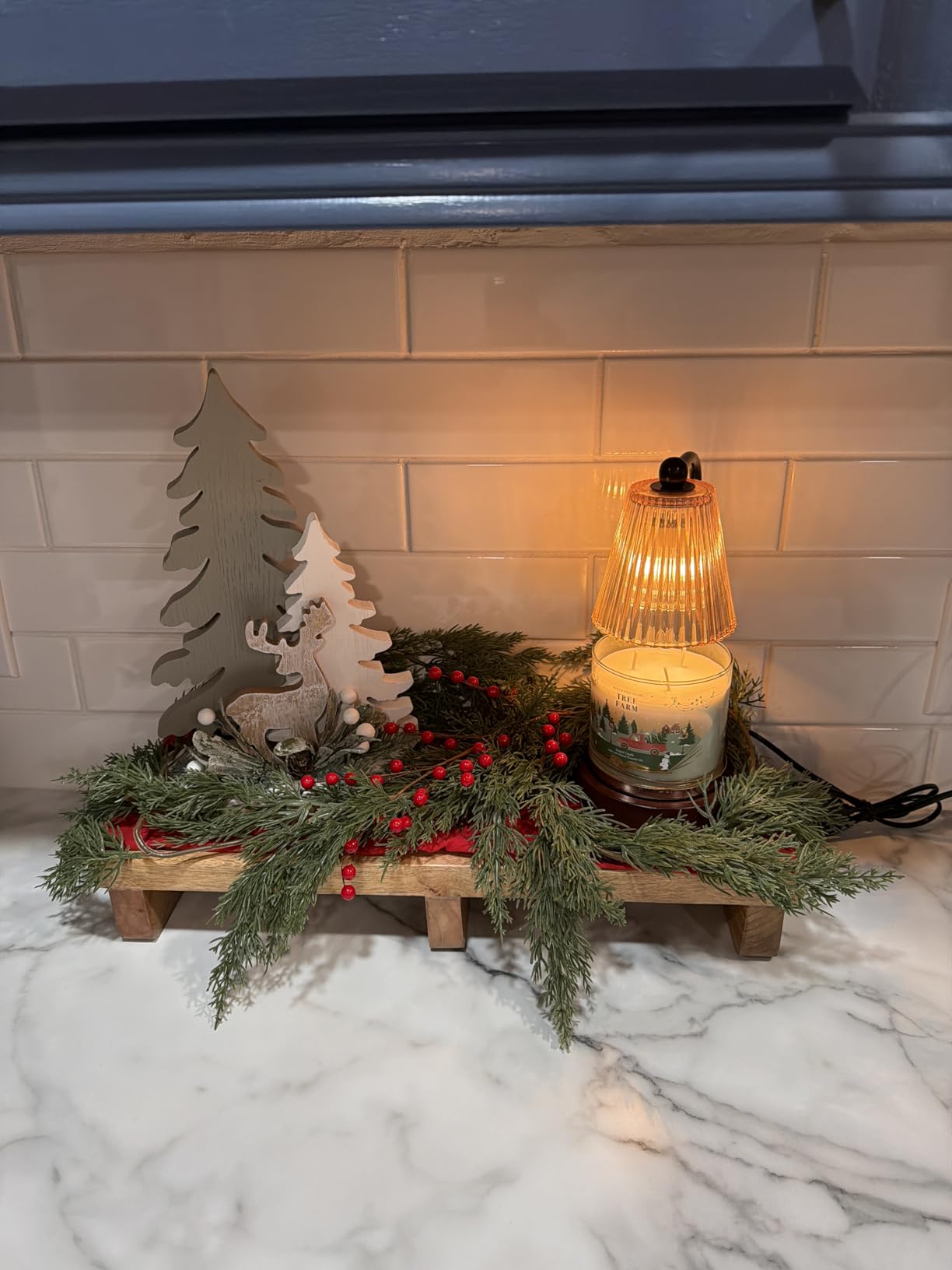 Candle Warmer Lamp with Timer Dimmer Adjustable Height for New Home Bedroom,Mothers Day Gifts,Vintage Home Decor for Scented Jar - Customer Photo 3