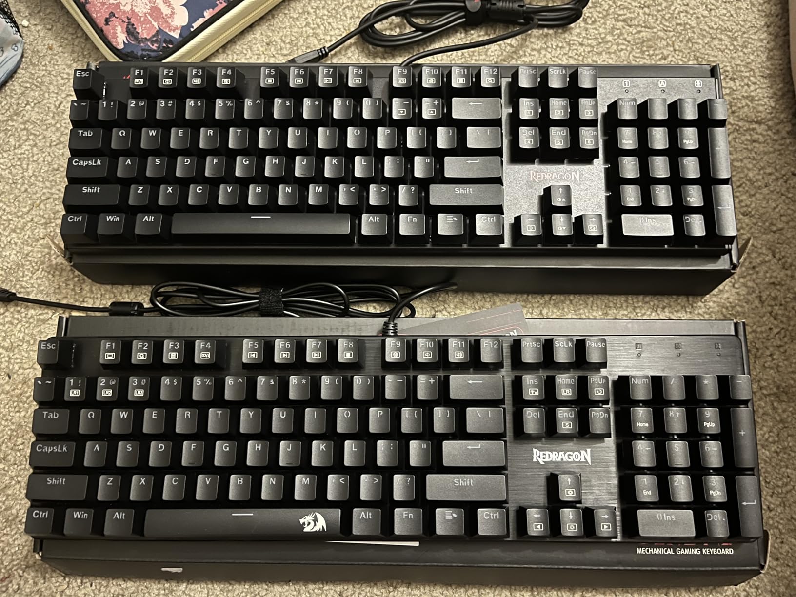 Redragon Mechanical Gaming Keyboard Wired, 11 Programmable Backlit Modes, Hot-Swappable Red Switch, Anti-Ghosting, Double-Shot PBT Keycaps, Light Up Keyboard for PC Mac - Customer Photo 1