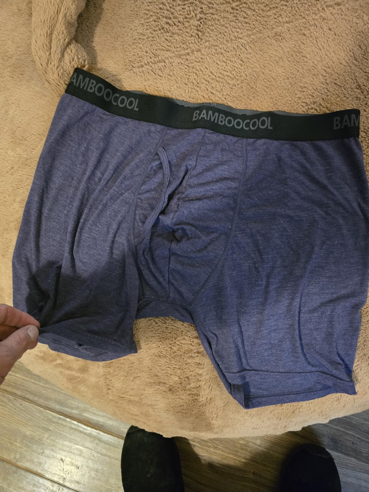 BAMBOO COOL Men's Underwear Breathable Boxer Briefs with Fly Moisture-Wicking Lightweight Underwear 7-Pack - Customer Photo 2