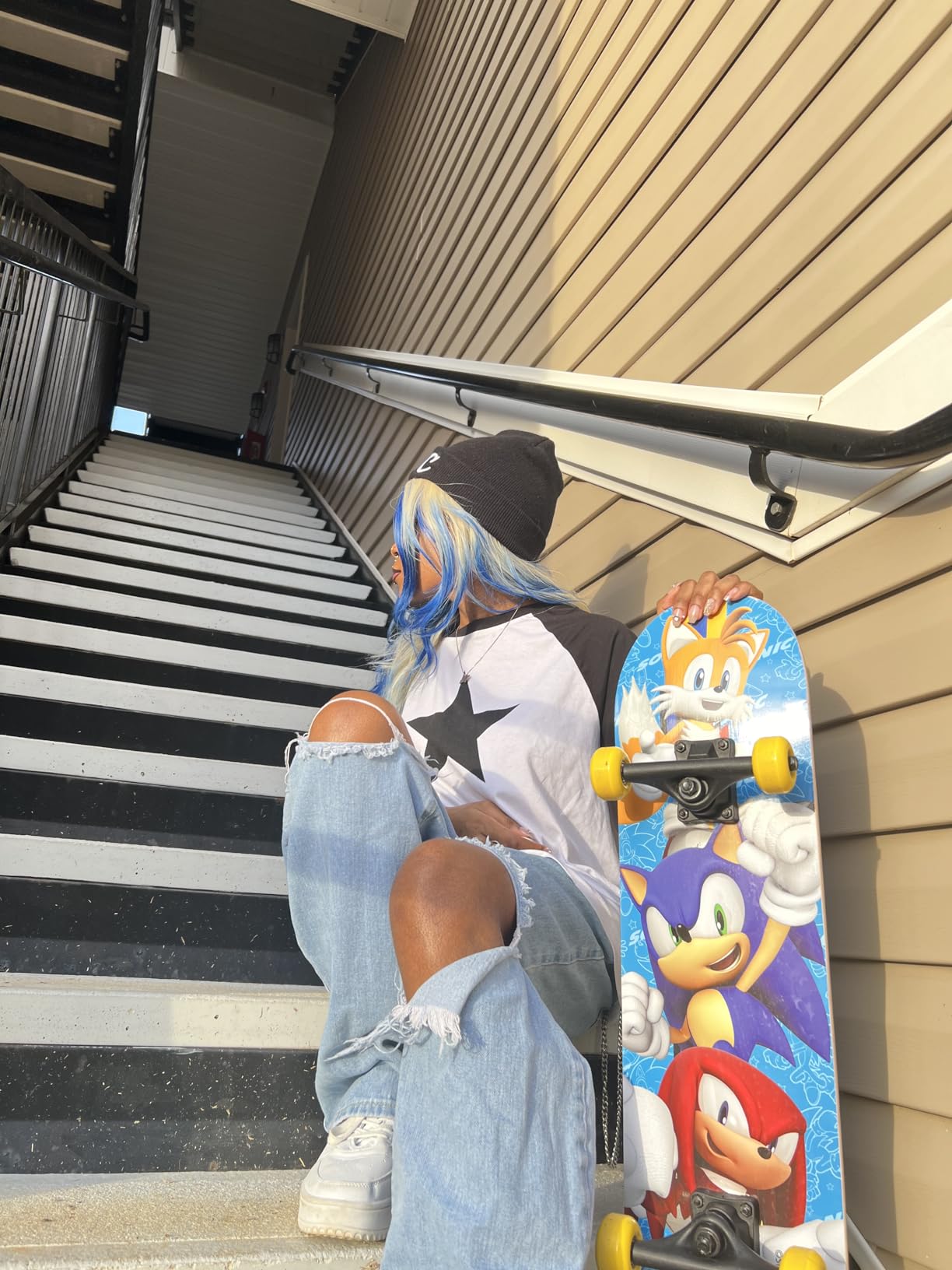 Sonic Character Skateboards - Cruiser Skateboard with ABEC 5 Bearings, Durable Deck, Smooth Wheels - Customer Photo 2