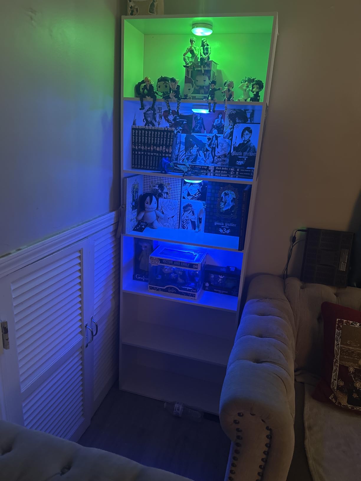 FOTOSOK 6-Tier Open Bookcase and Bookshelf, Freestanding Display Storage Shelves Tall Bookshelf Bookcase for Bedroom, Living Room and Office, Light Oak - Customer Photo 1