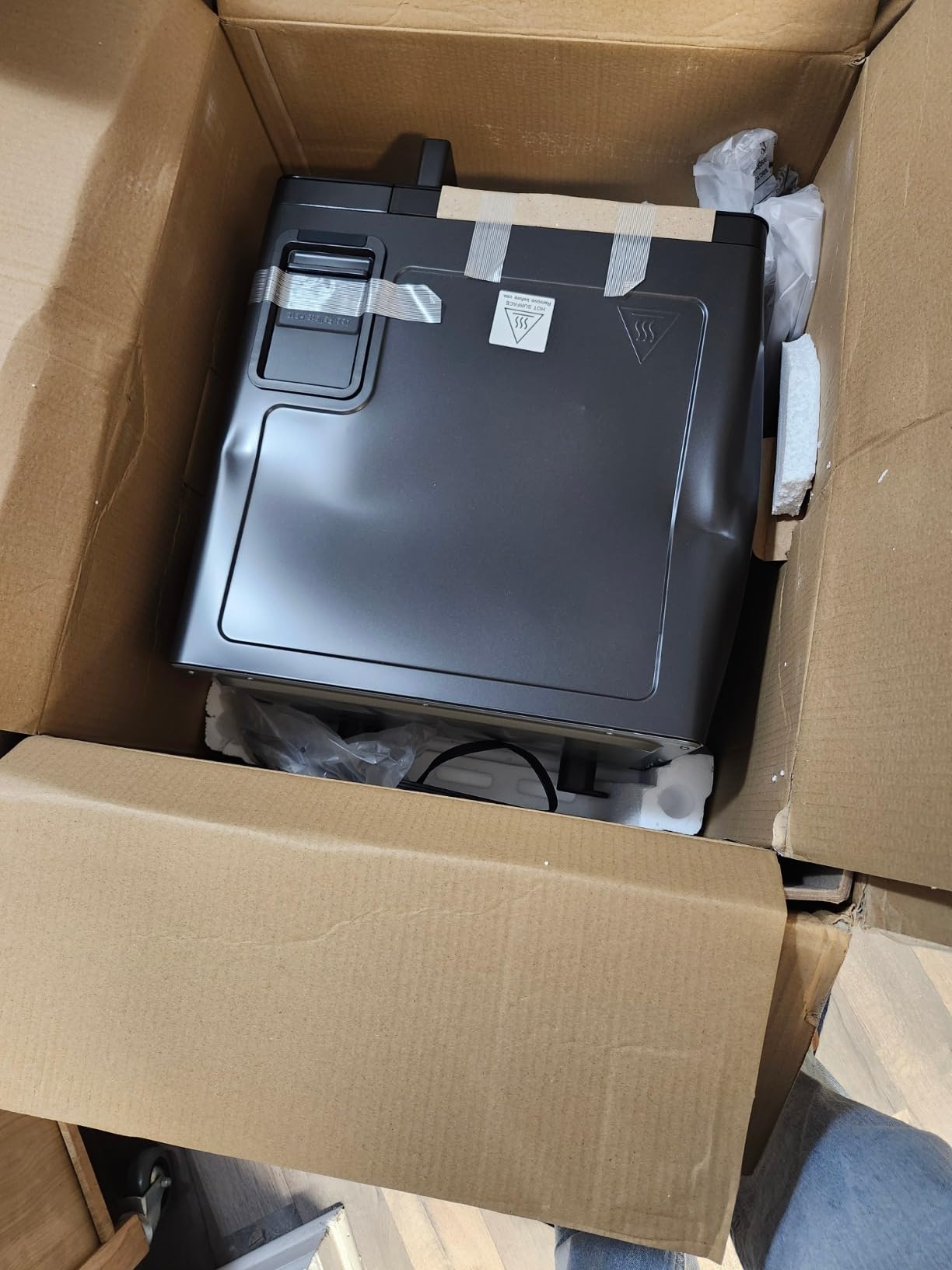 GE Profile™ Smart Indoor Pellet Smoker, with Active Smoke Filtration, 5 Smoke Control Settings, WiFi Connected, Electric, Countertop BBQ Appliance, Black - Customer Photo 4