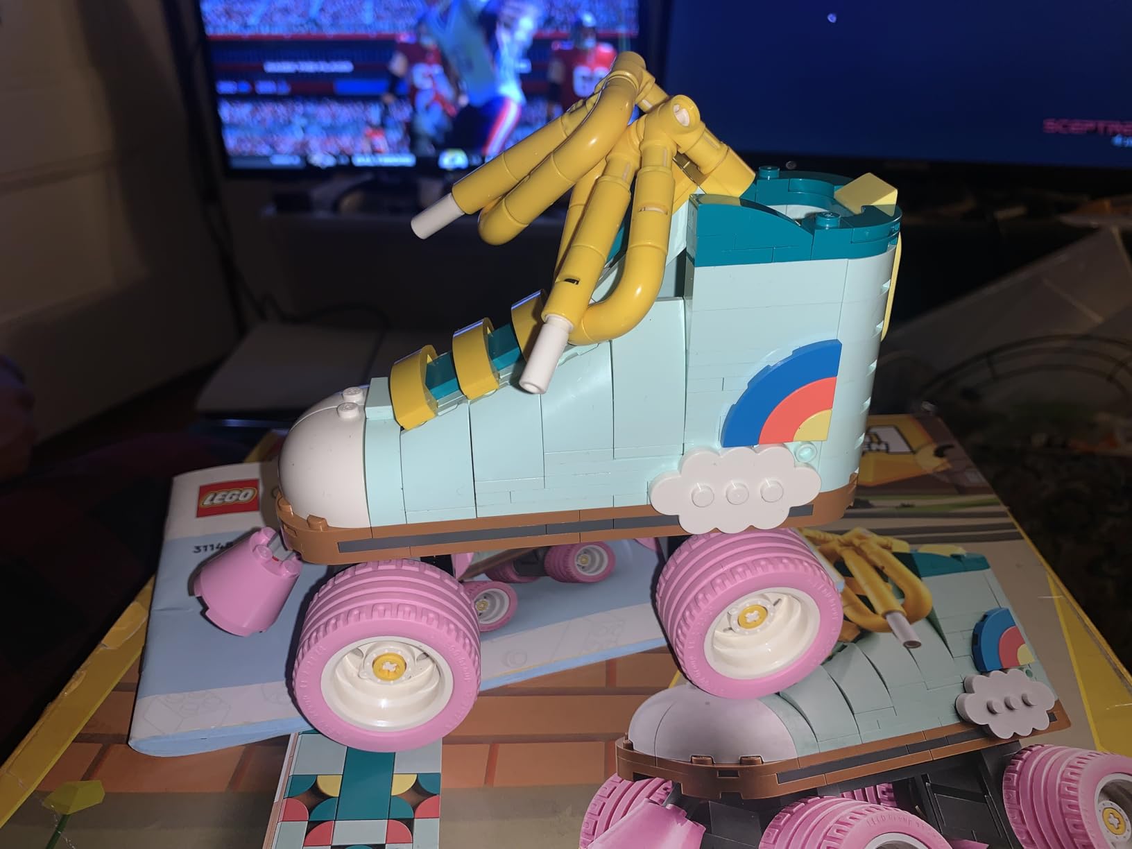 LEGO Creator 3 in 1 Retro Roller Skate Building Kit, Transforms from Roller Skate Toy to Mini Skateboard to Boom Box Radio, Birthday Gift for Skaters, Cool Toy for Boys and Girls Ages 8 and Up, 31148 - Customer Photo 2