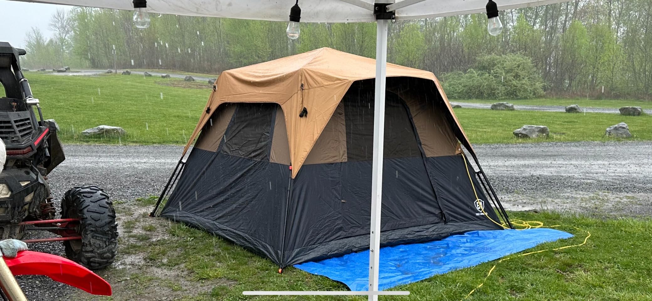 EVER ADVANCED 6 Person Camping Tent, Blackout Design Tent for Camping Instant Cabin Tents for Family with Rainfly, 60s Easy Setup, Water-Resistant - Customer Photo 3