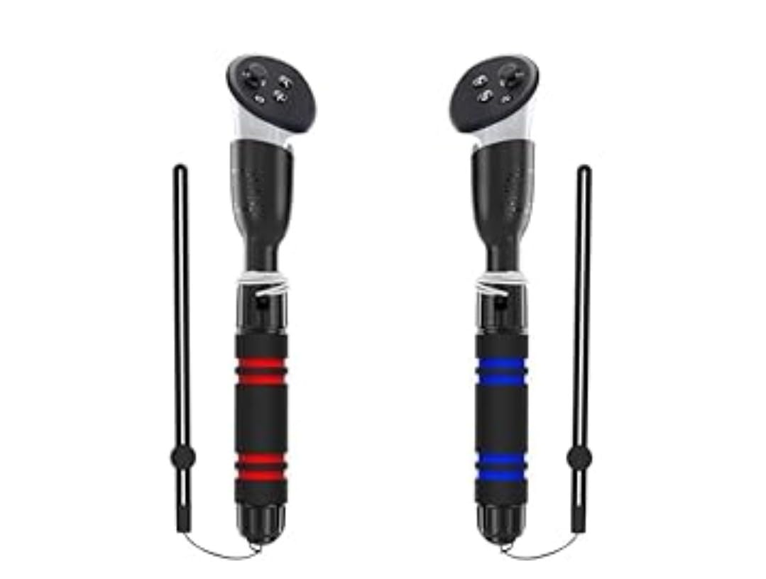 YOGES Handle Attachments Compatible with Meta Quest 3 / Oculus Quest 2 / Quest Pro/Rift S Controller, VR Sticks Gorilla Tag Long Arms Dual Controller Extensions Grips for Beat Saber More VR Games Customer Review YOGES Handle Attachments Compatible with Meta Quest 3 / Oculus Quest 2 / Quest Pro/Rift S Controller, VR Sticks Gorilla Tag Long Arms Dual Controller Extensions Grips for Beat Saber More VR Games - Customer Photo 1