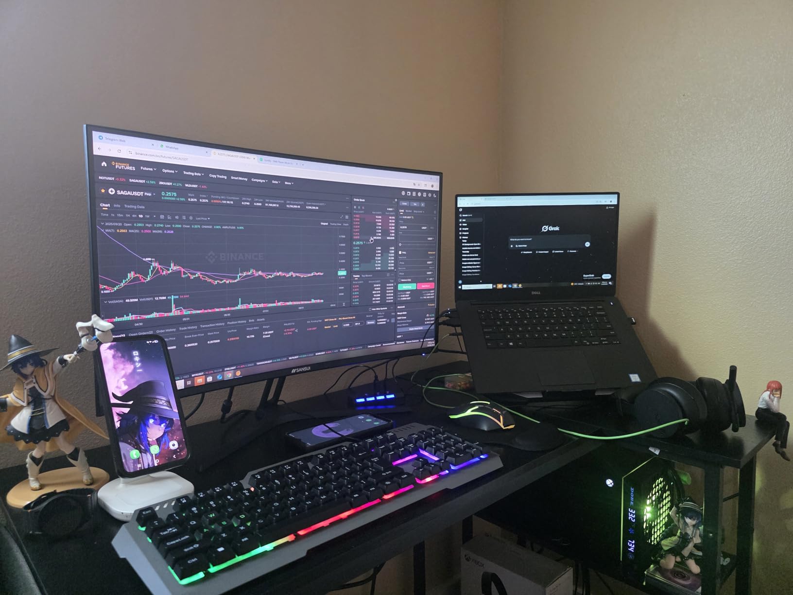 TIQLAB Small L Shaped Computer Gaming Corner Desk with Power Outlets, Reversible Shelves for Study, Writing Table for Home, Office, Bedroom, Living Room, 40 inches, Black - Customer Photo 3