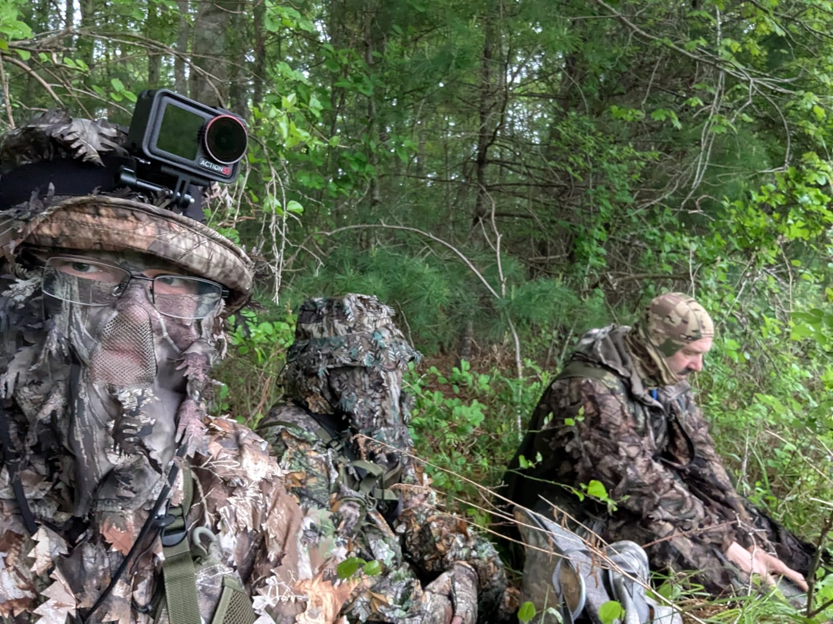 Mossy Oak NWTF Obsession Camo Face Mask Leafy Bucket Hat for Turkey Hunting Leafy Suits Camo Gear (Adjustable OSFM) - Customer Photo 1