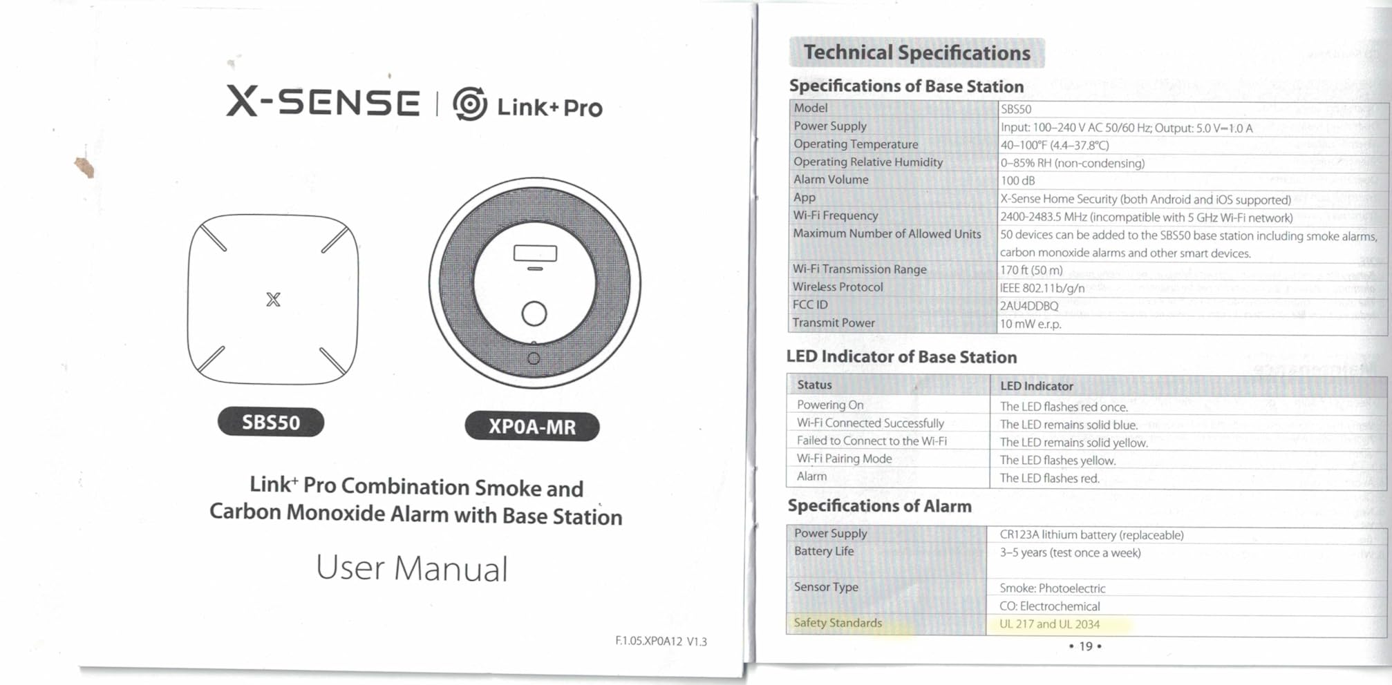 X-Sense Combination Smoke and Carbon Monoxide Detector with Voice Location, Interconnected Smoke Detector Carbon Monoxide Detector Combo with Base Station (Included), Model XP0A-MR31 - Customer Photo 1