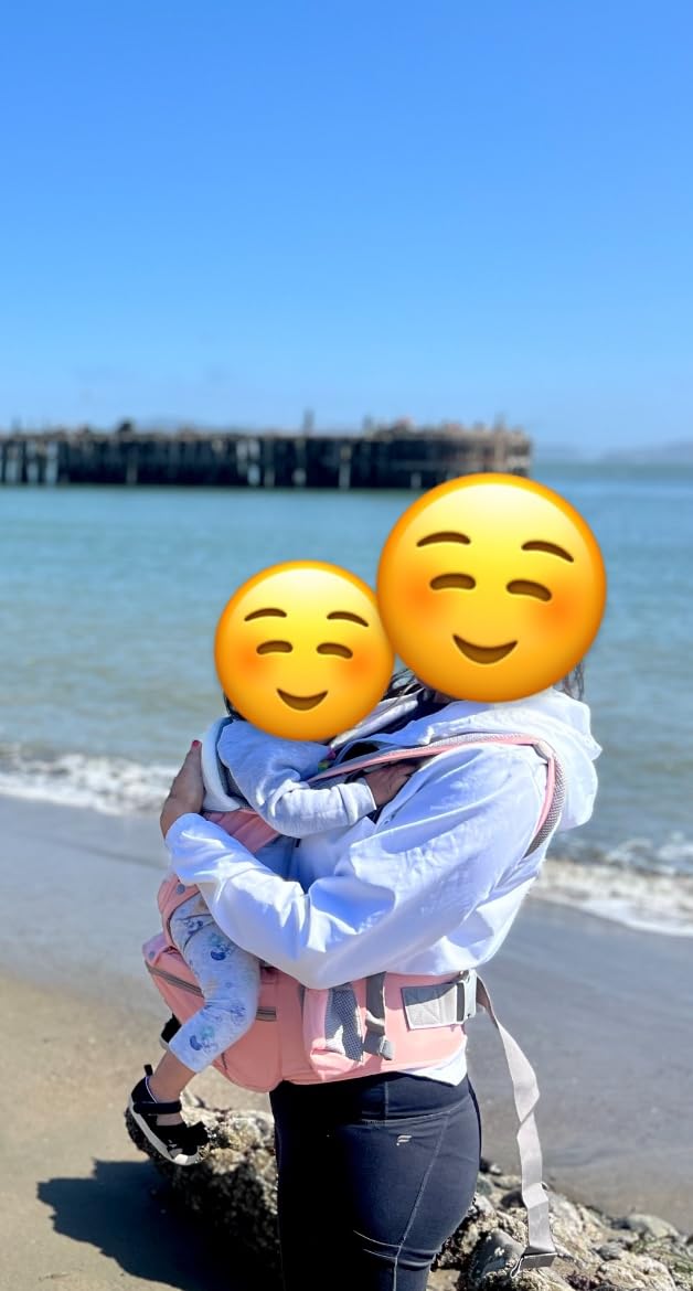 Baby Carrier with Hip Seat,Ergonomic M Position 6in1 Baby Carrier Newborn to Toddler,Head Support and Breathable Mesh Newborn Carrier,Adjustable Baby Holder Carrier for Dad&Mom-Grey Customer Review Baby Carrier with Hip Seat,Ergonomic M Position 6in1 Baby Carrier Newborn to Toddler,Head Support and Breathable Mesh Newborn Carrier,Adjustable Baby Holder Carrier for Dad&Mom-Grey - Customer Photo 1