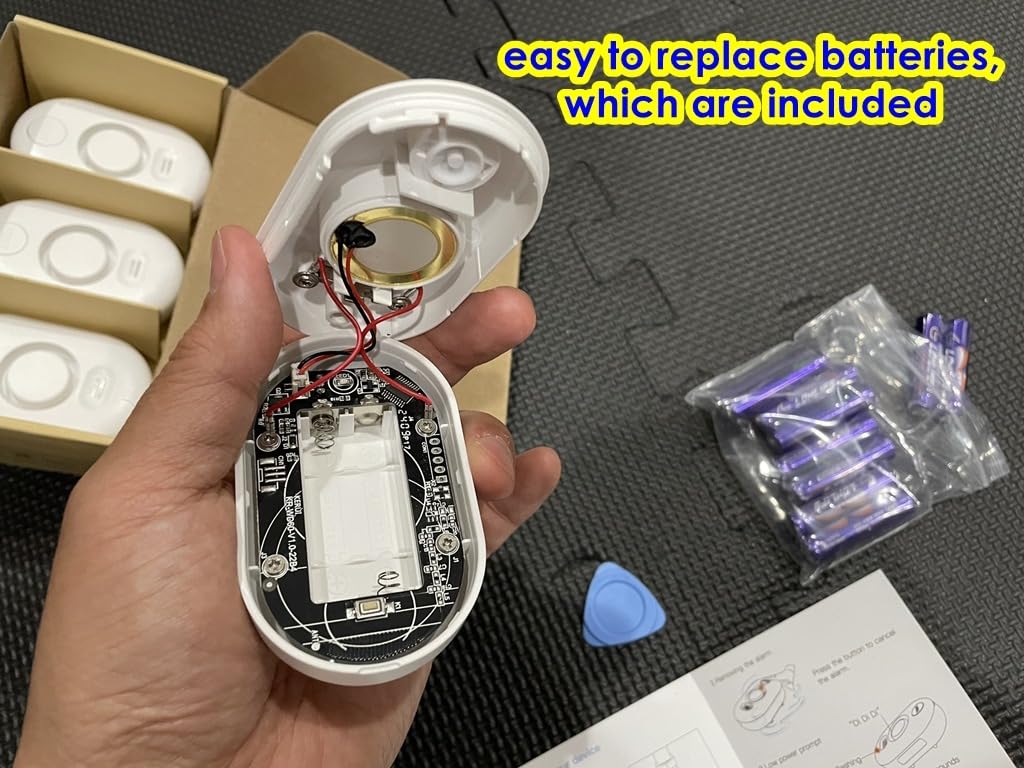 5 Pack Water Leak Detectors for Home, 100dB Water Sensor Alarm for Basement,Flood Leakage Detection Devices for Pipe/Drain/Sink/Faucet Drip Alert,Floor Flooding in Bathroom/Kitchen/Toilet/Laundry Room Customer Review 5 Pack Water Leak Detectors for Home, 100dB Water Sensor Alarm for Basement,Flood Leakage Detection Devices for Pipe/Drain/Sink/Faucet Drip Alert,Floor Flooding in Bathroom/Kitchen/Toilet/Laundry Room - Customer Photo 5