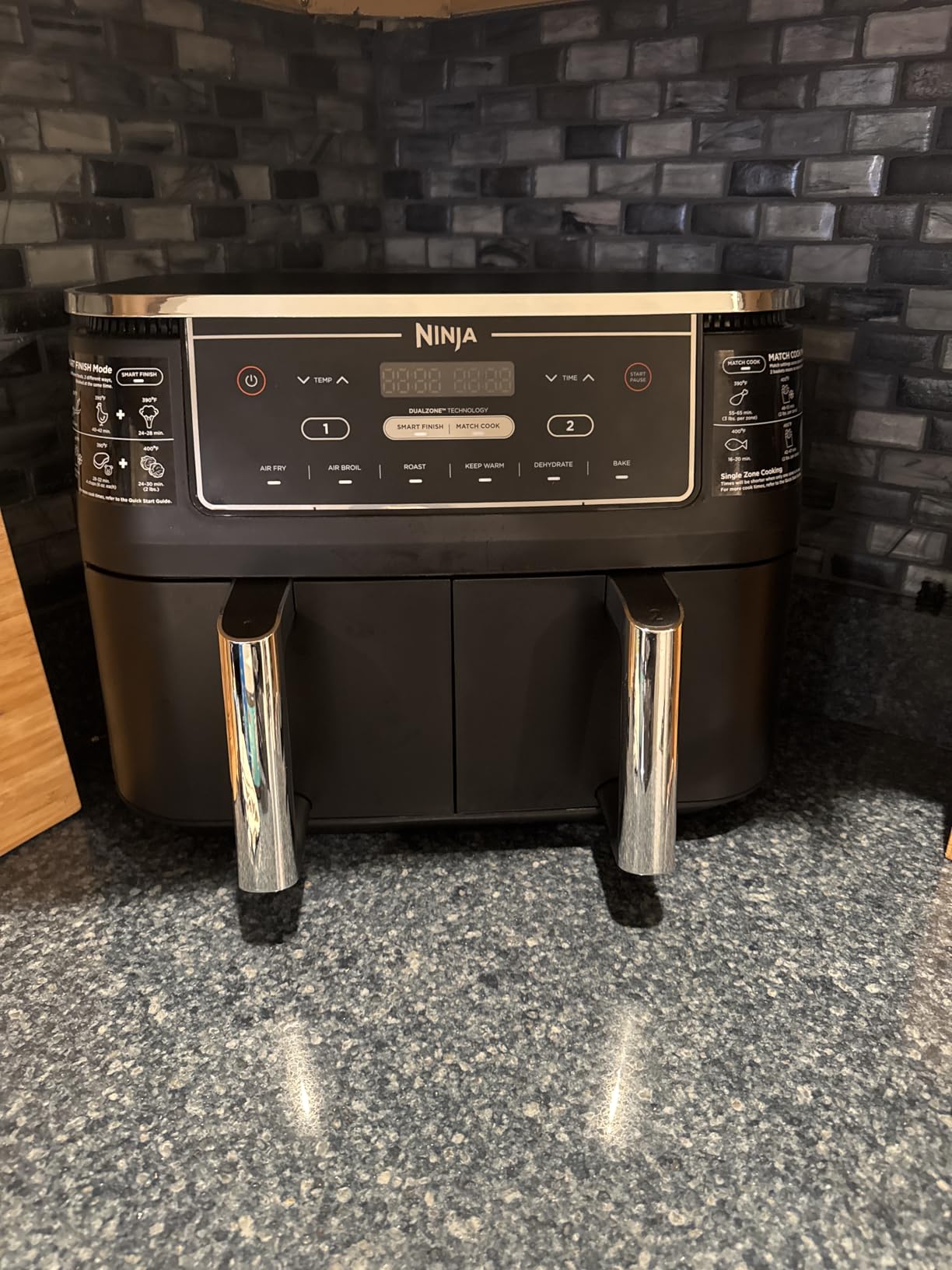 Ninja | Air Fryer | Finish Cooking Multiple Foods at the Same Time | 6-in-1 (Air Fry, Broil, Roast, Keep Warm, Dehydrate, Bake) | Fit up to 8lb Chicken Wings in the two 5 QT Baskets | DZ302 Customer Review Ninja | Air Fryer | Finish Cooking Multiple Foods at the Same Time | 6-in-1 (Air Fry, Broil, Roast, Keep Warm, Dehydrate, Bake) | Fit up to 8lb Chicken Wings in the two 5 QT Baskets | DZ302 - Customer Photo 1