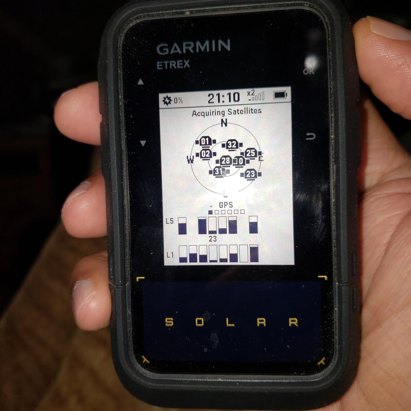 Garmin eTrex® Solar, GPS Handheld Navigator, Unlimited Battery Life, Water Resistant - Customer Photo 2