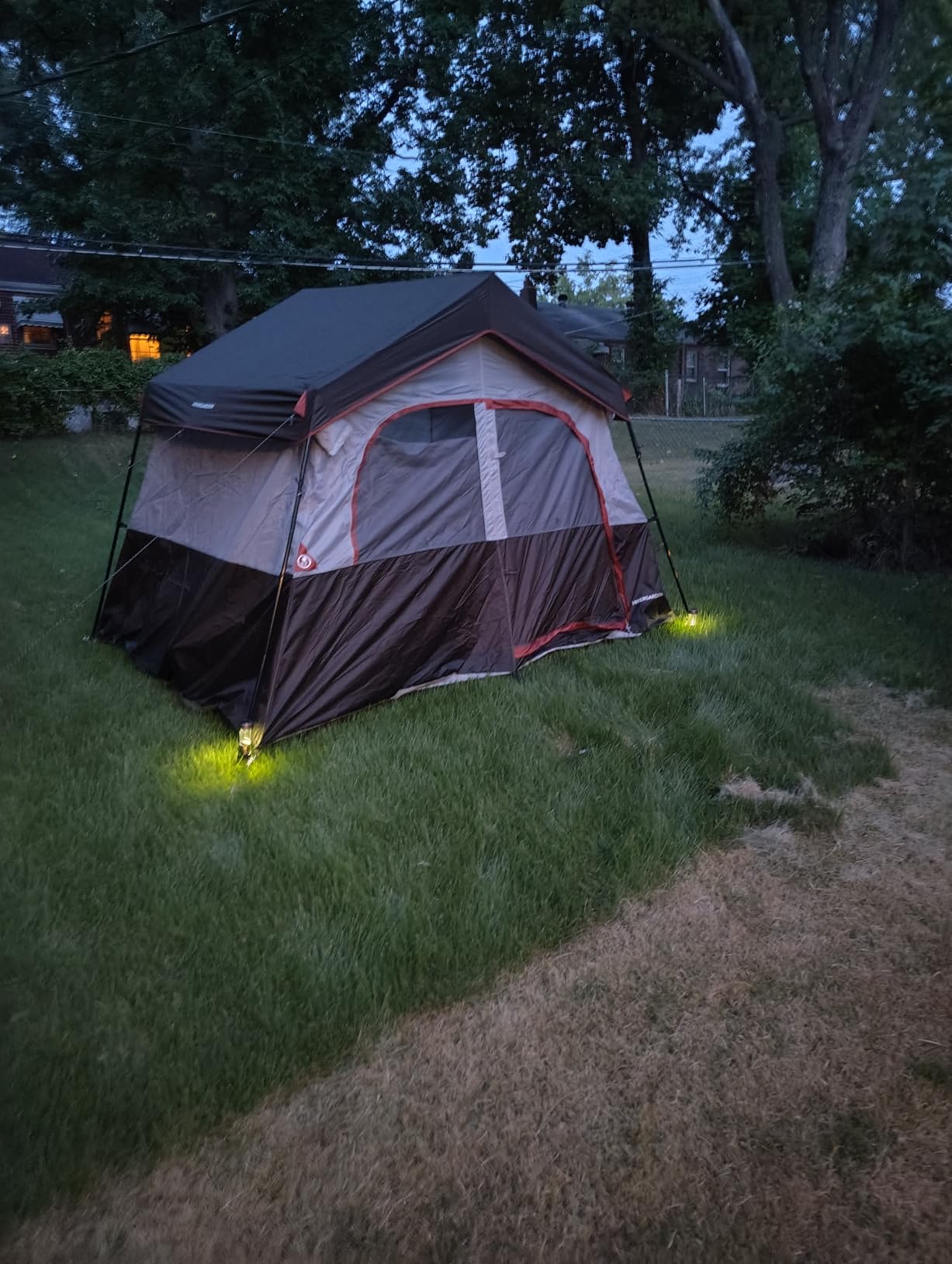 HIKERGARDEN 6-8 Person Camping Tent - Portable Family Cabin Tent for Camp, Windproof Fabric Camp Tent Outdoor for Hiking, Backpacking, Traveling - Customer Photo 1