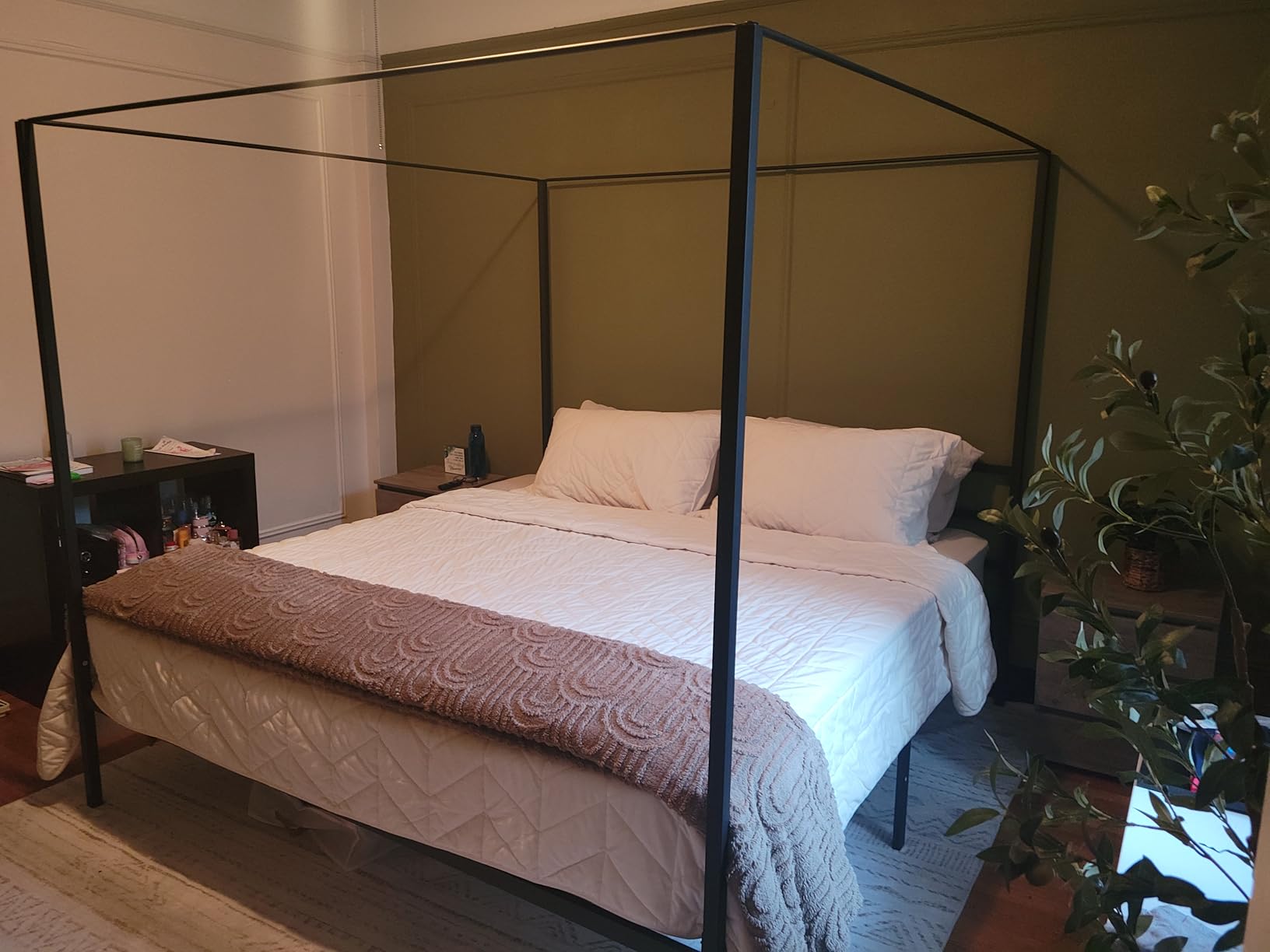 Bedsure GentleSoft Throw Blankets for Women - Soft Cozy Cute Blanket for Couch, Fuzzy Fleece Christmas Throw for Boho Modern Home Room Decor Aesthetic, Gifts for Women Teen Girl, White, 50x60 Inches - Customer Photo 4