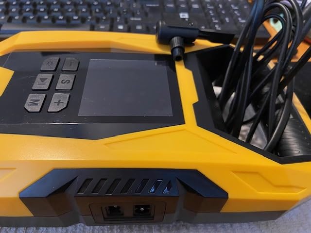 CARSUN AC/DC Tire Inflator Portable Air Compressor, Dual Power for Home 110V AC and Car 12V DC Air Pump with Pressure Gauge, Auto Shutoff, Tire Pump for Car Motorcycle Bicycle and Other Inflatables - Customer Photo 1