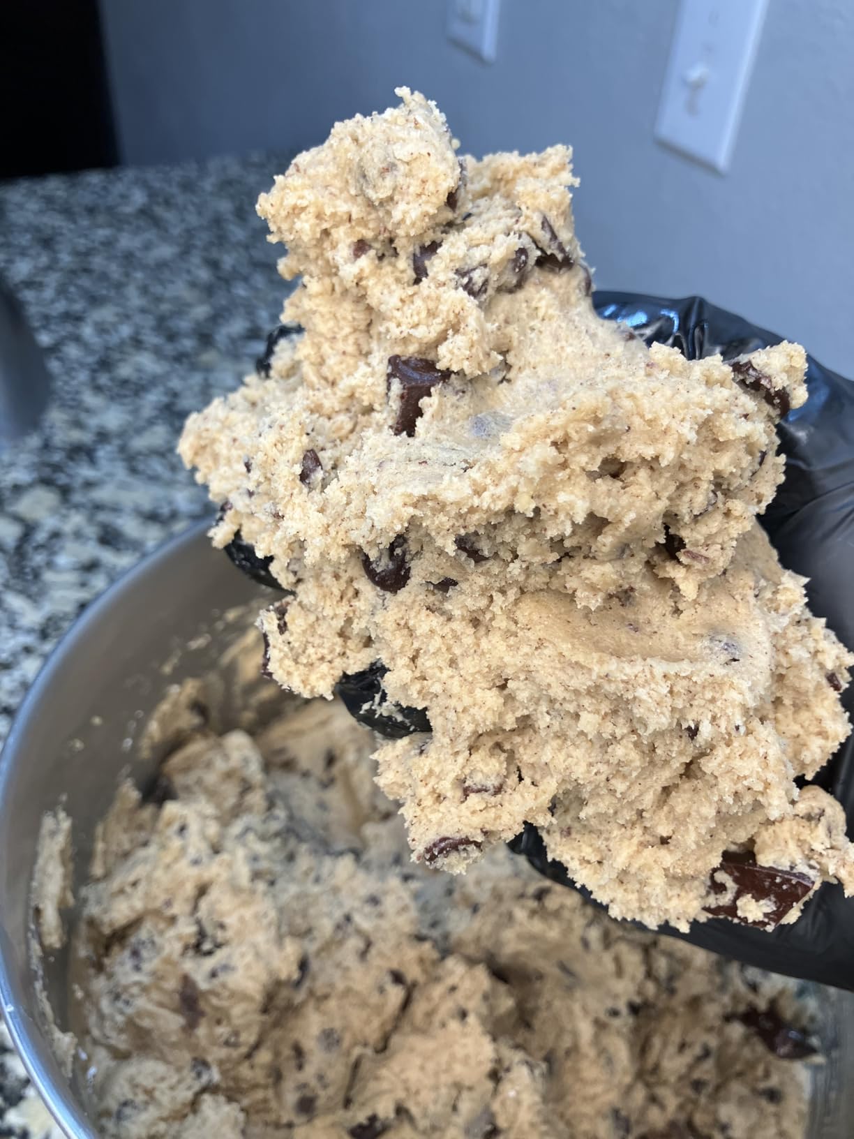 Garvee 7.5QT Stand Food Mixer, 10-Speed Tilt Head 3-IN-1 Kitchen Electric Mixer with Stainless Steel Bowl, Egg Whisk, Dough Hook, Beater, Splash Guard, Compact Dough Mixer for Home Cooks, Black Customer Review Garvee 7.5QT Stand Food Mixer, 10-Speed Tilt Head 3-IN-1 Kitchen Electric Mixer with Stainless Steel Bowl, Egg Whisk, Dough Hook, Beater, Splash Guard, Compact Dough Mixer for Home Cooks, Black - Customer Photo 3