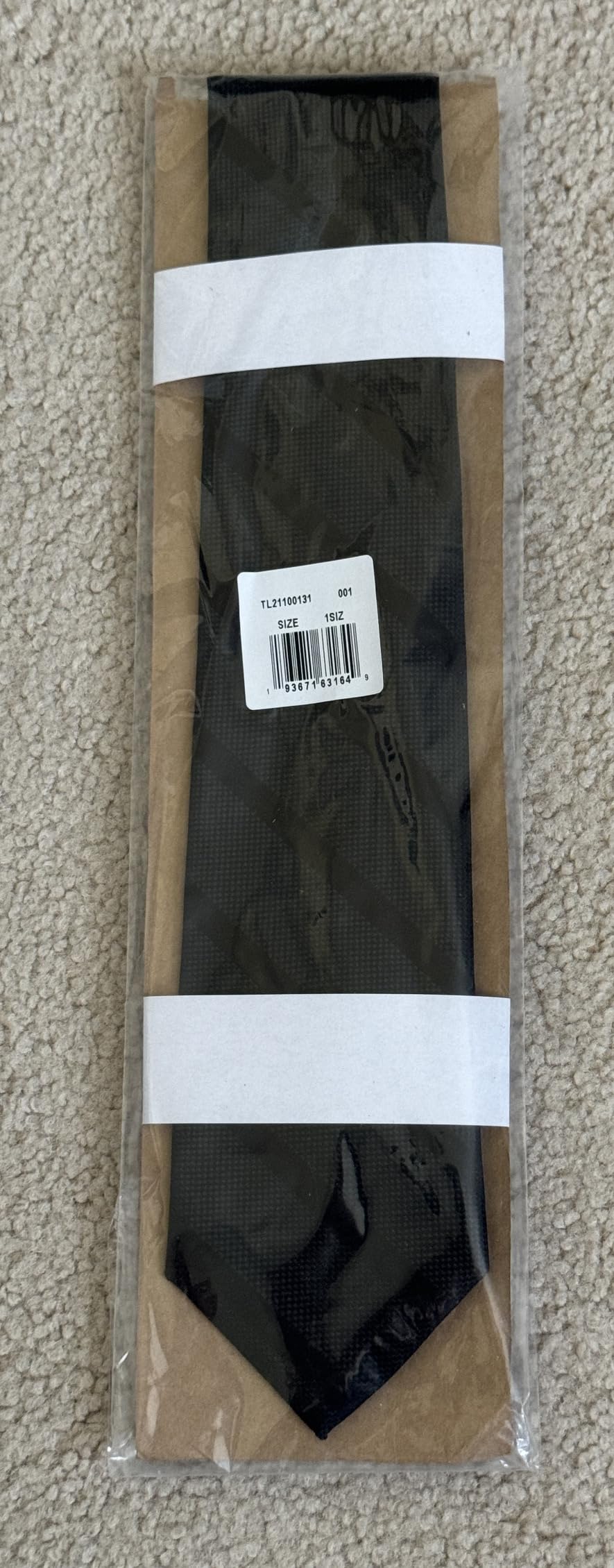 Men's Classic Solid Textured Stripe Tie - Customer Photo 1